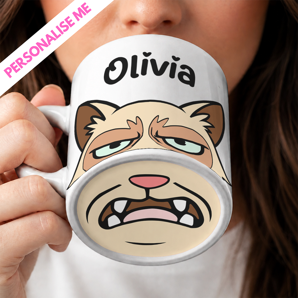 Grumpy Cat Big Mouth | Personalised UV DTF