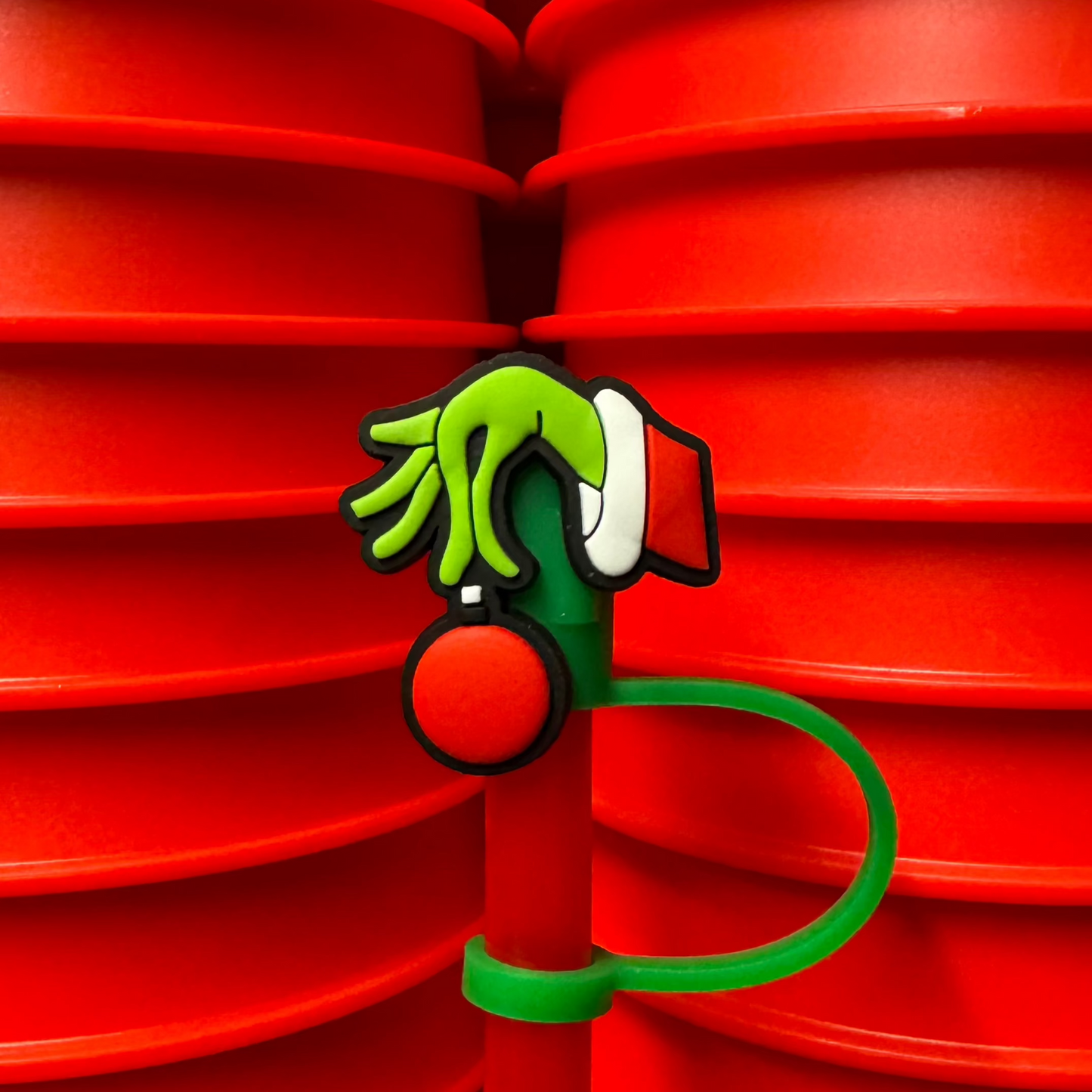 Stole Christmas Straw Charm