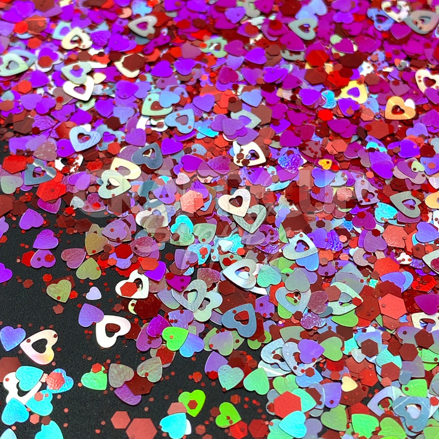 valentines day glitter mix