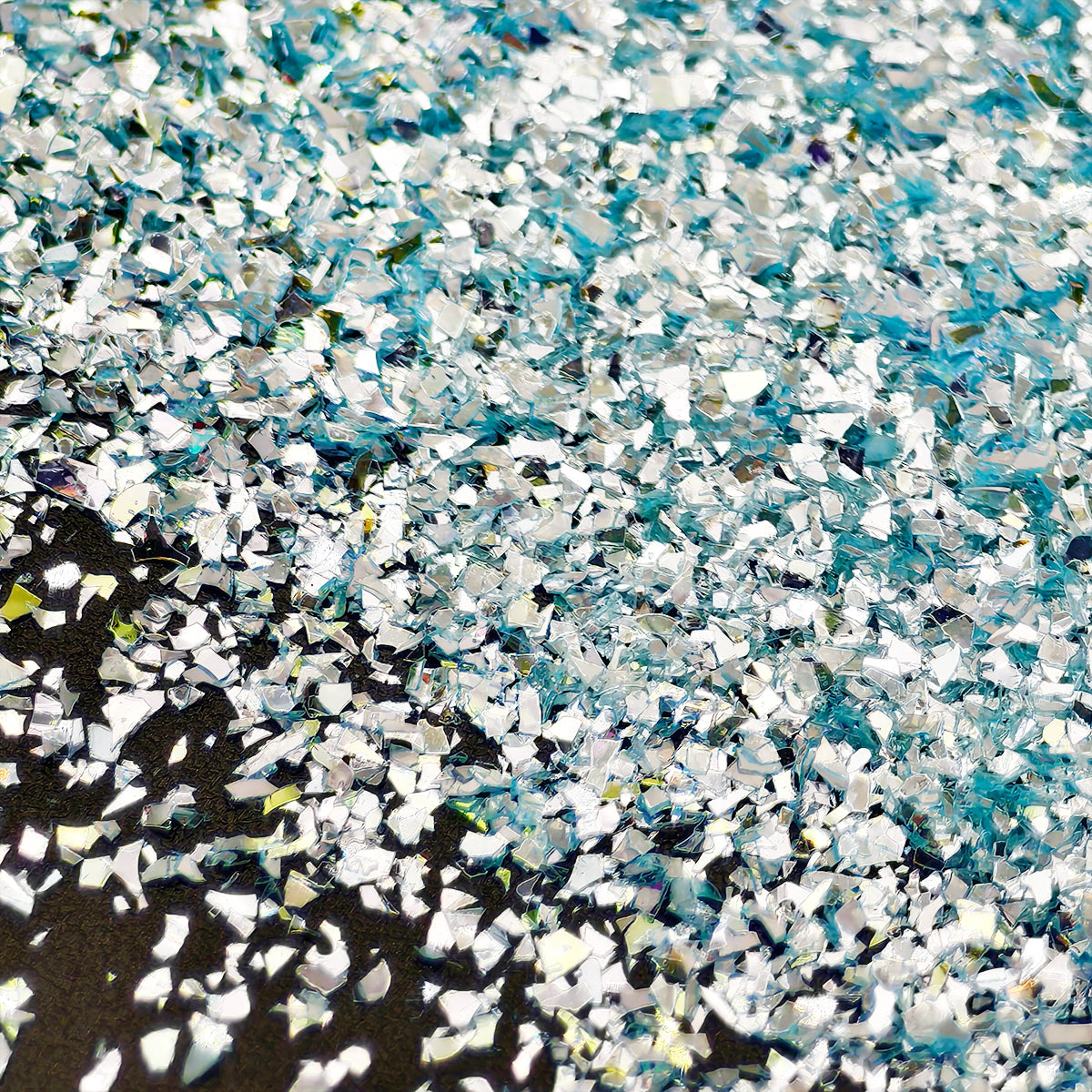 fine blue glitter