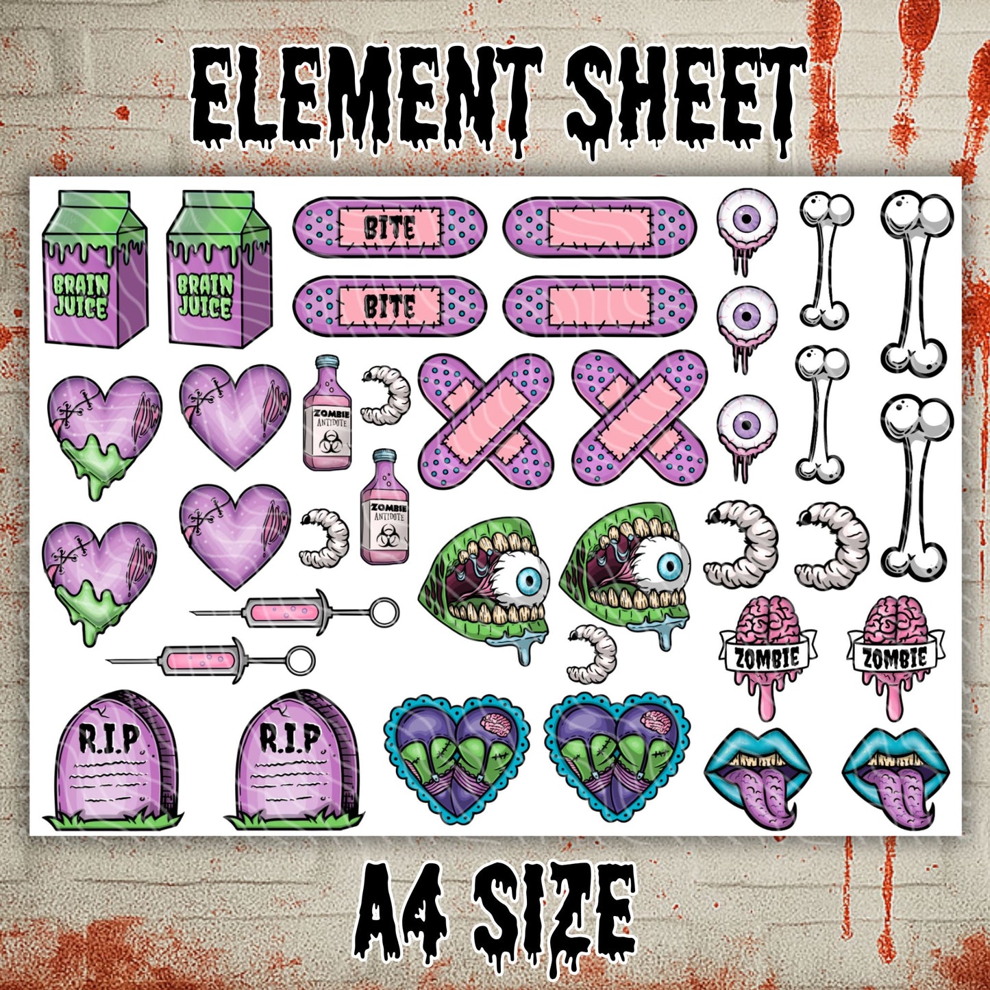 ZOMBIE! | UV DTF Decal
