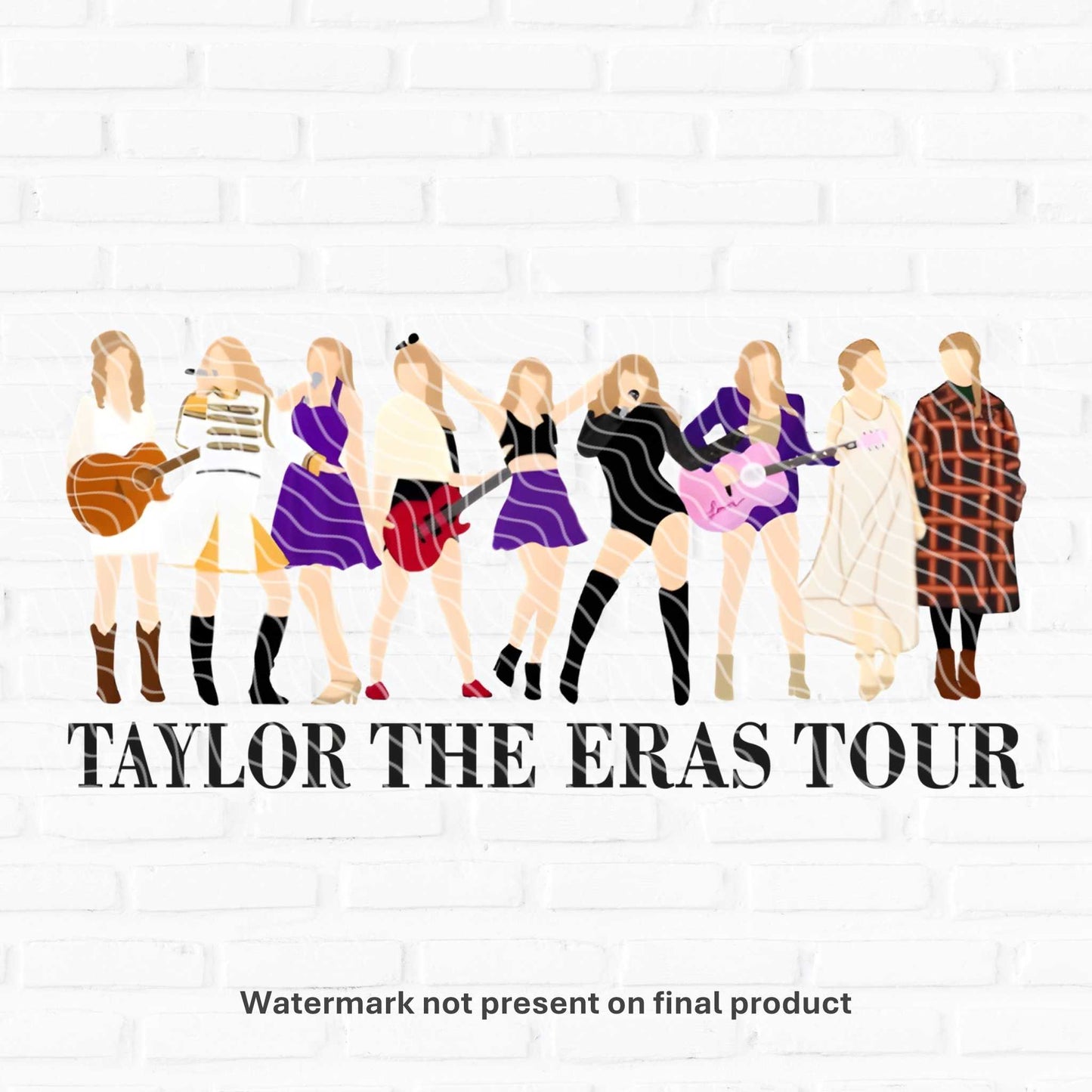Eras Tour Lineup | UV DTF Wrap