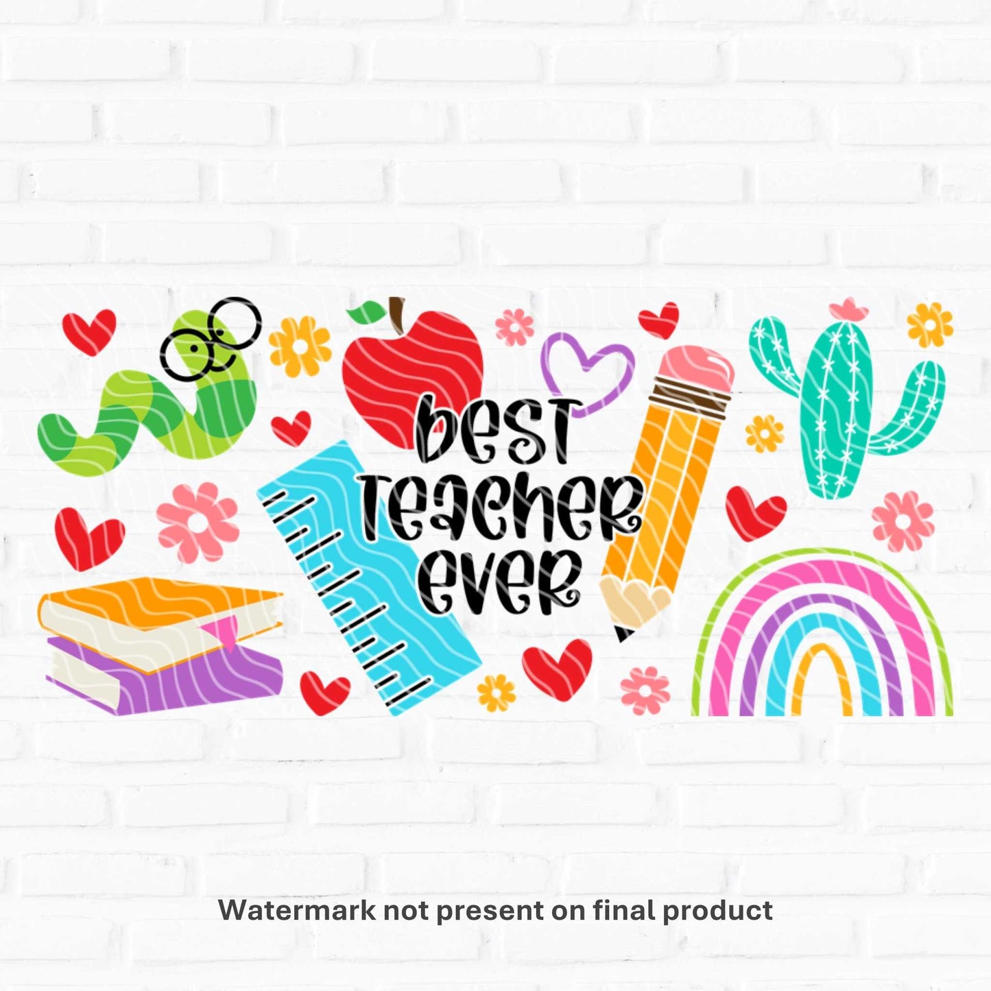 best teacher ever tumbler cup wraps