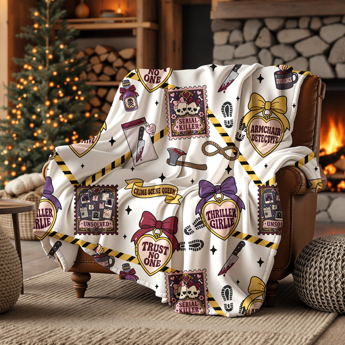 True Crime Seamless Pattern | Digital Download