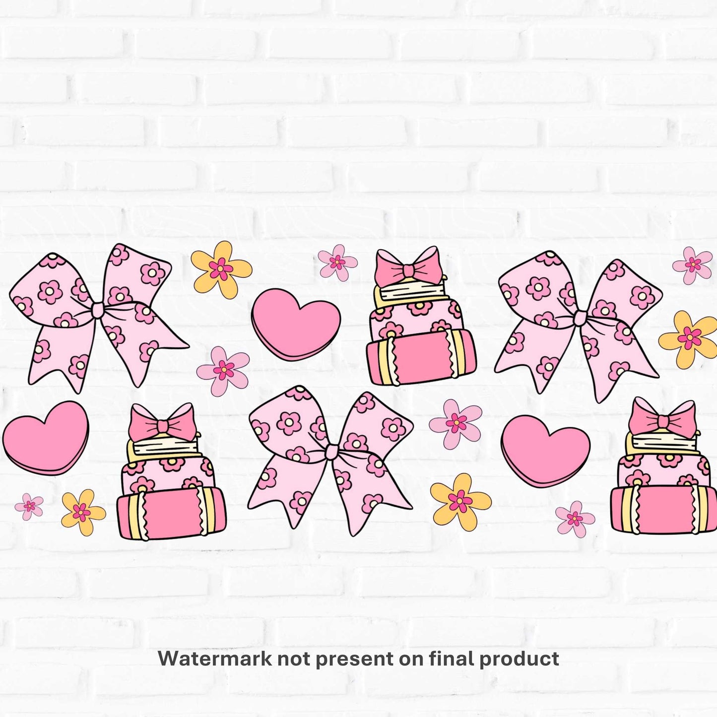 Bows & Books | UV DTF Wrap