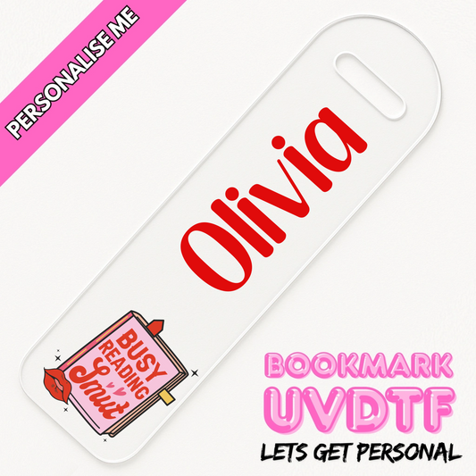 busy reading smut uv dtf transfer for bookmarks