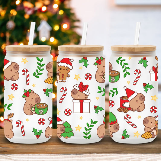 Capybara Christmas | UV DTF Wrap
