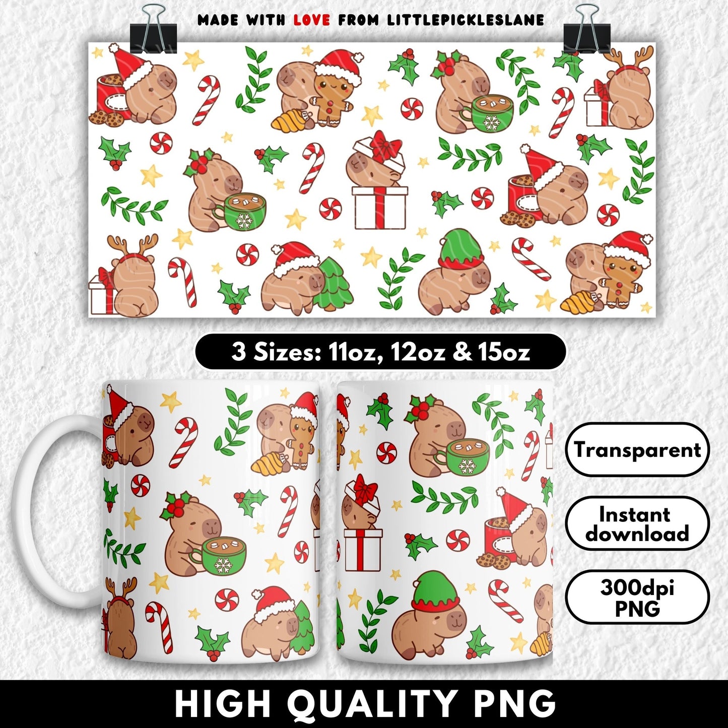Capybara Christmas | Digital Download