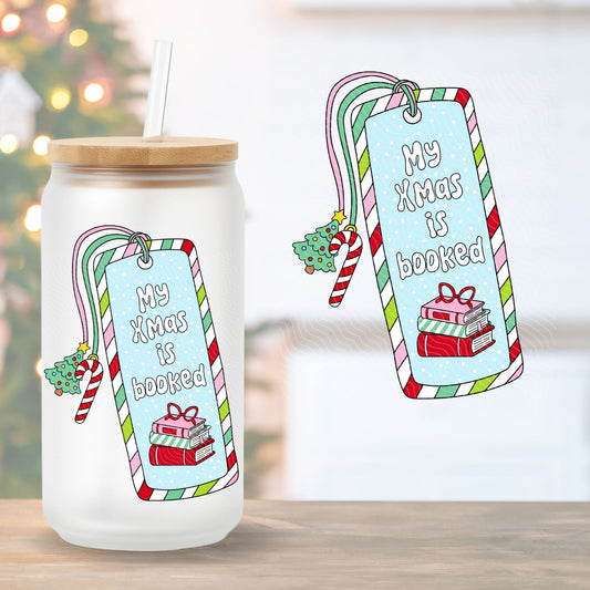 My Christmas Is Booked | UV DTF Decal
