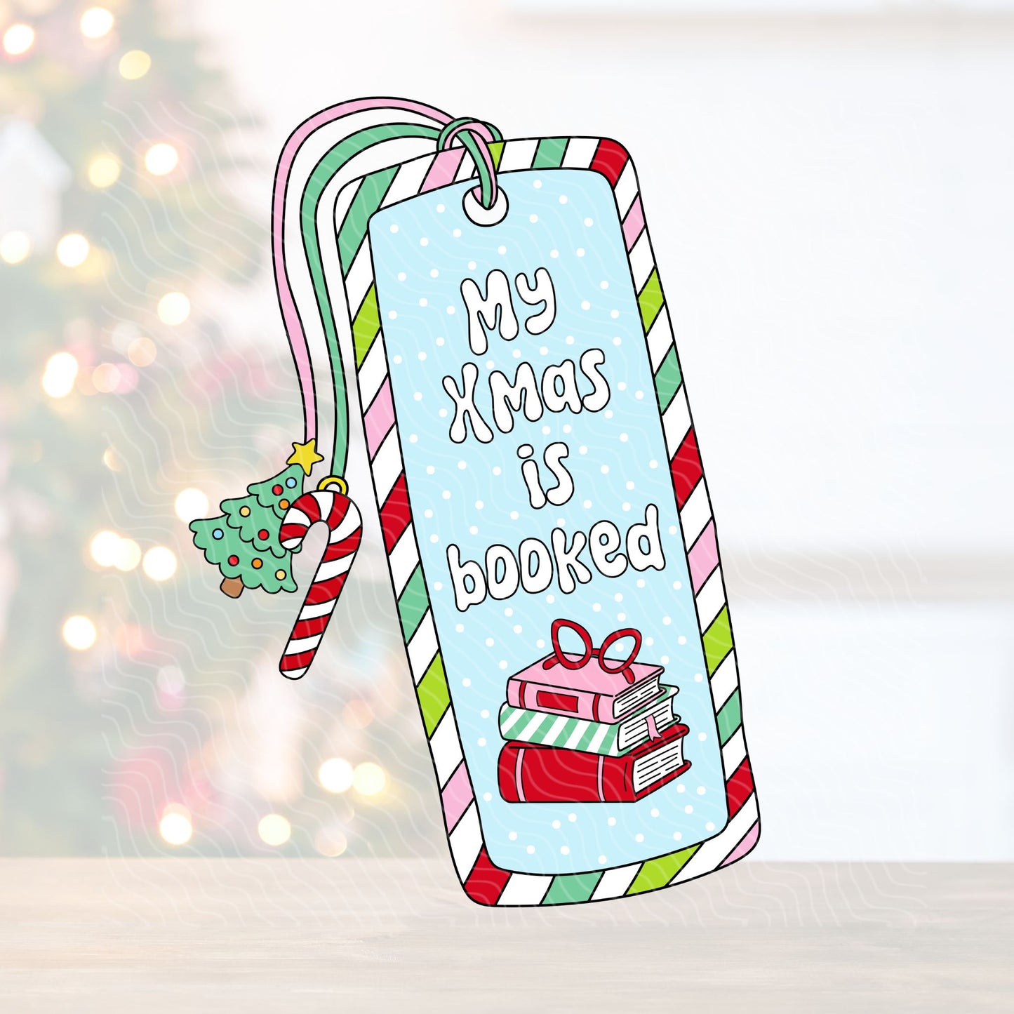 My Christmas Is Booked | UV DTF Decal