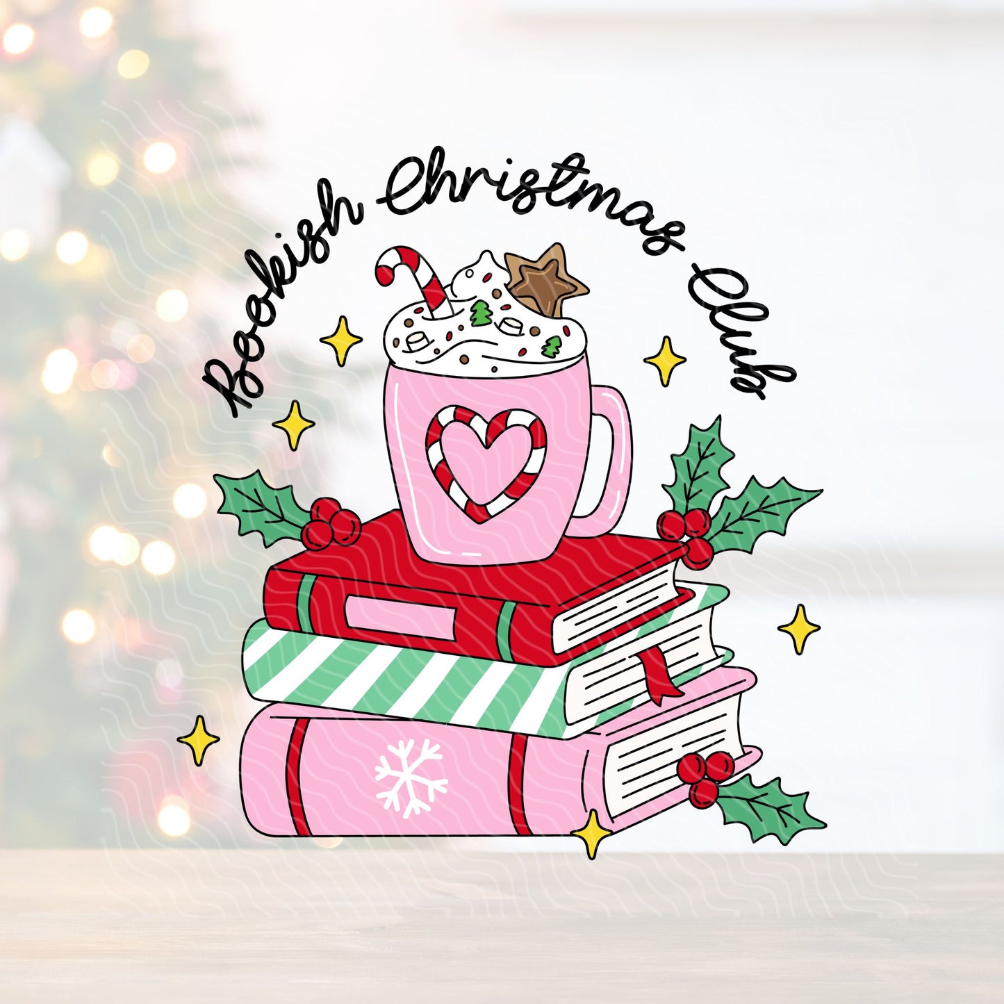 Bookish Christmas Club | UV DTF Decal