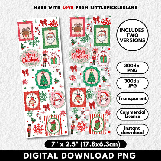 Christmas Frames | Bookmark Digital Download