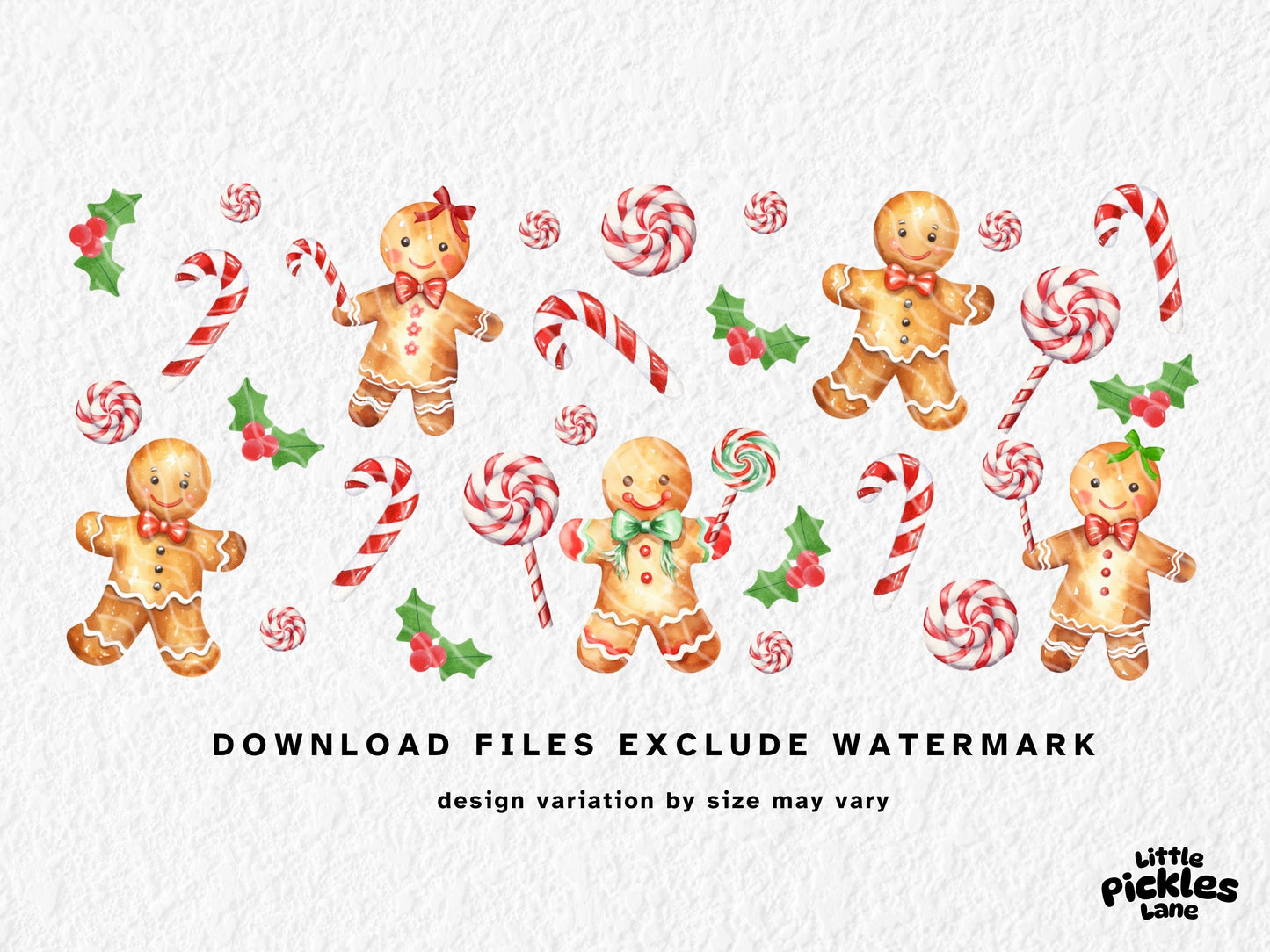 Gingerbread Candy Cane | Digital Download