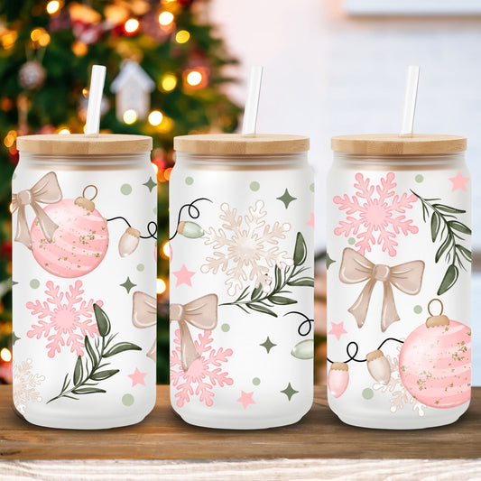 Pink Christmas | UV DTF Wrap