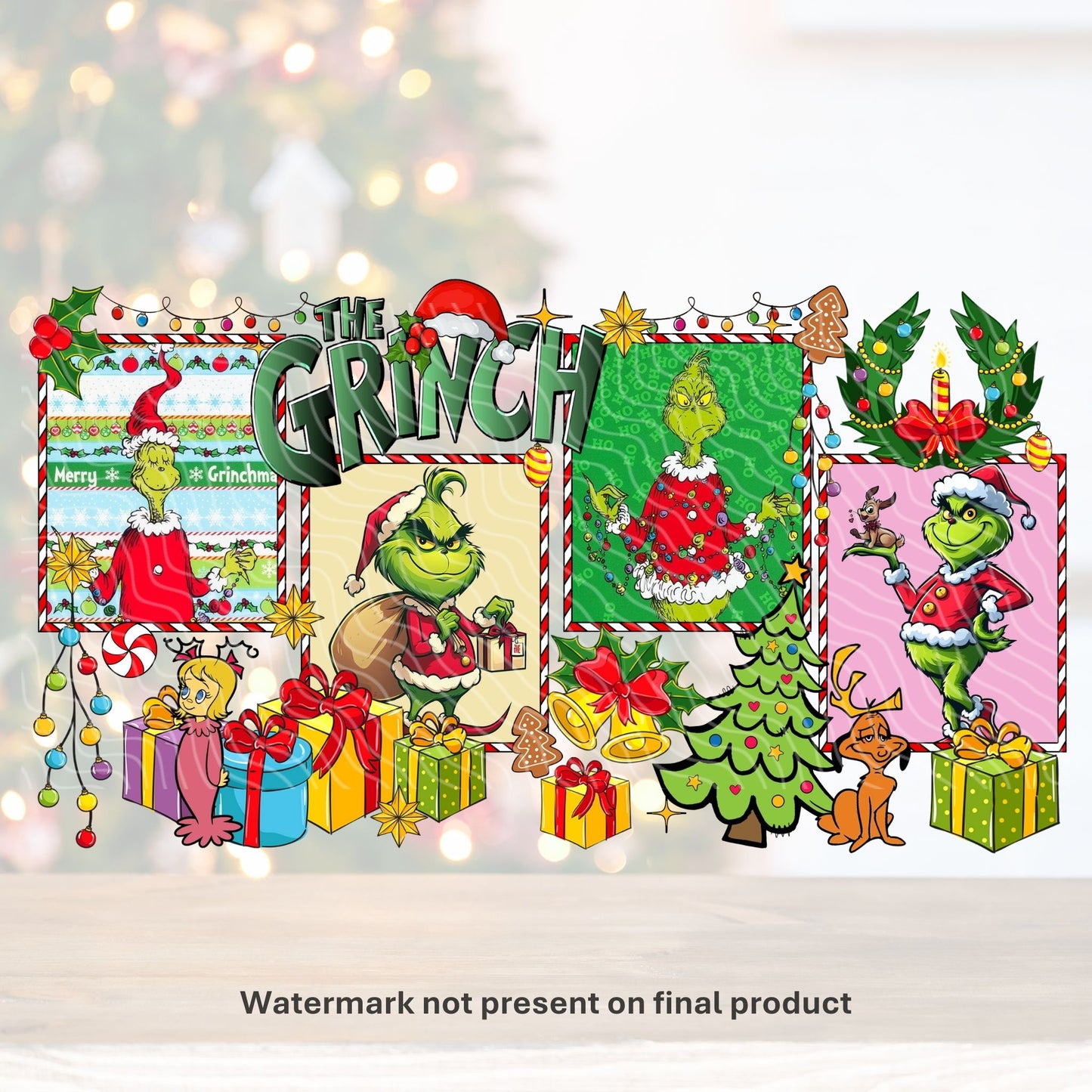 Grinchmas Scene | UV DTF Wrap
