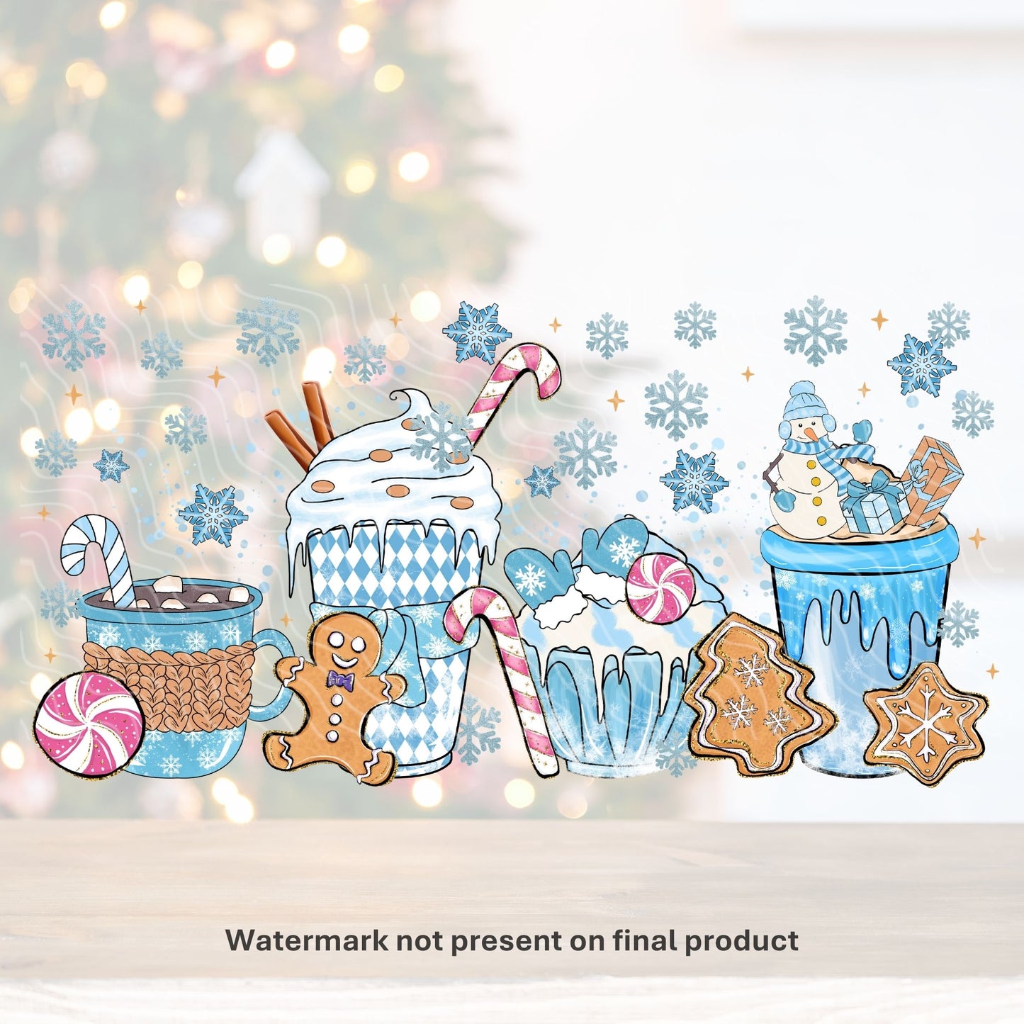 Winter Drinks | UV DTF Wrap