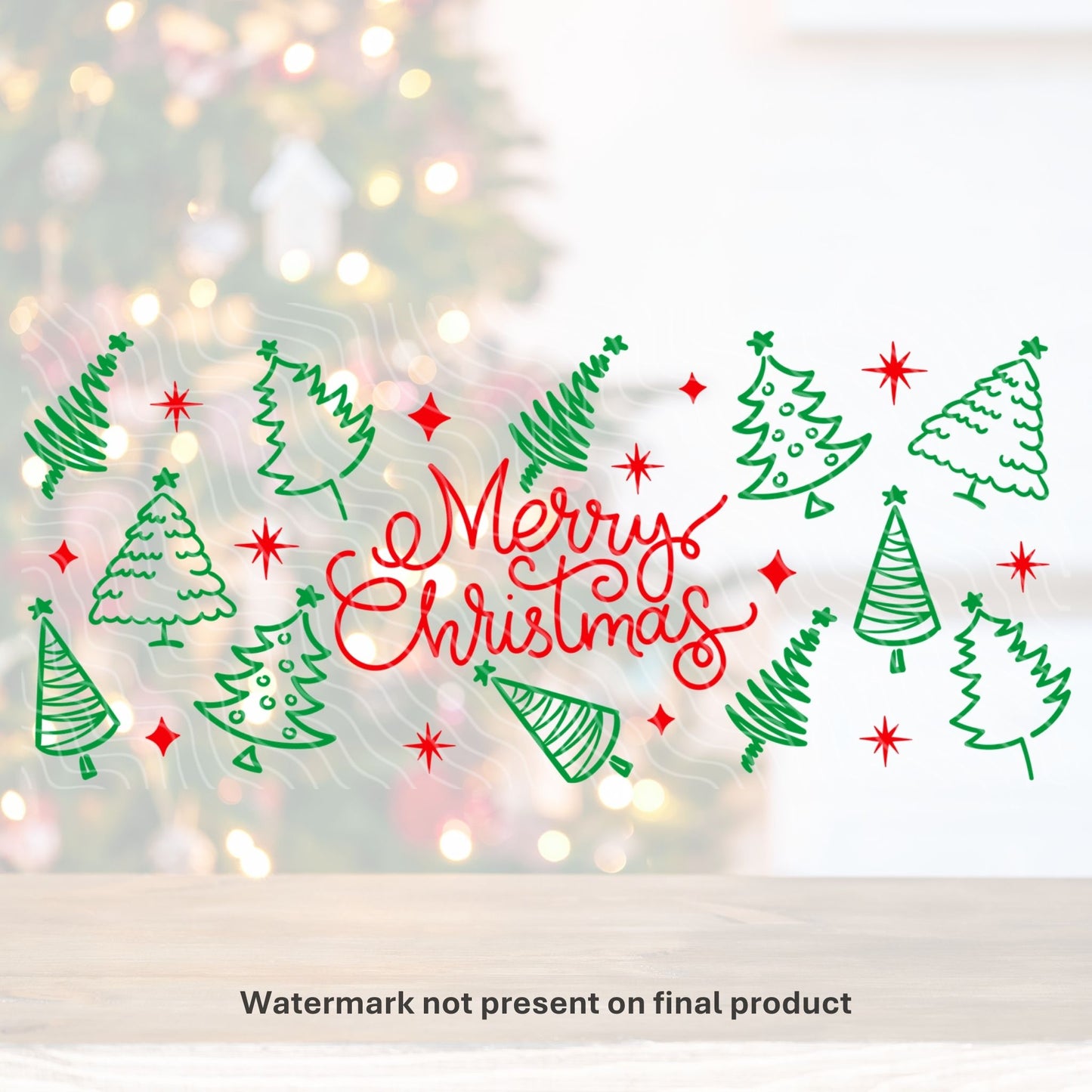 Merry Christmas | UV DTF Wrap