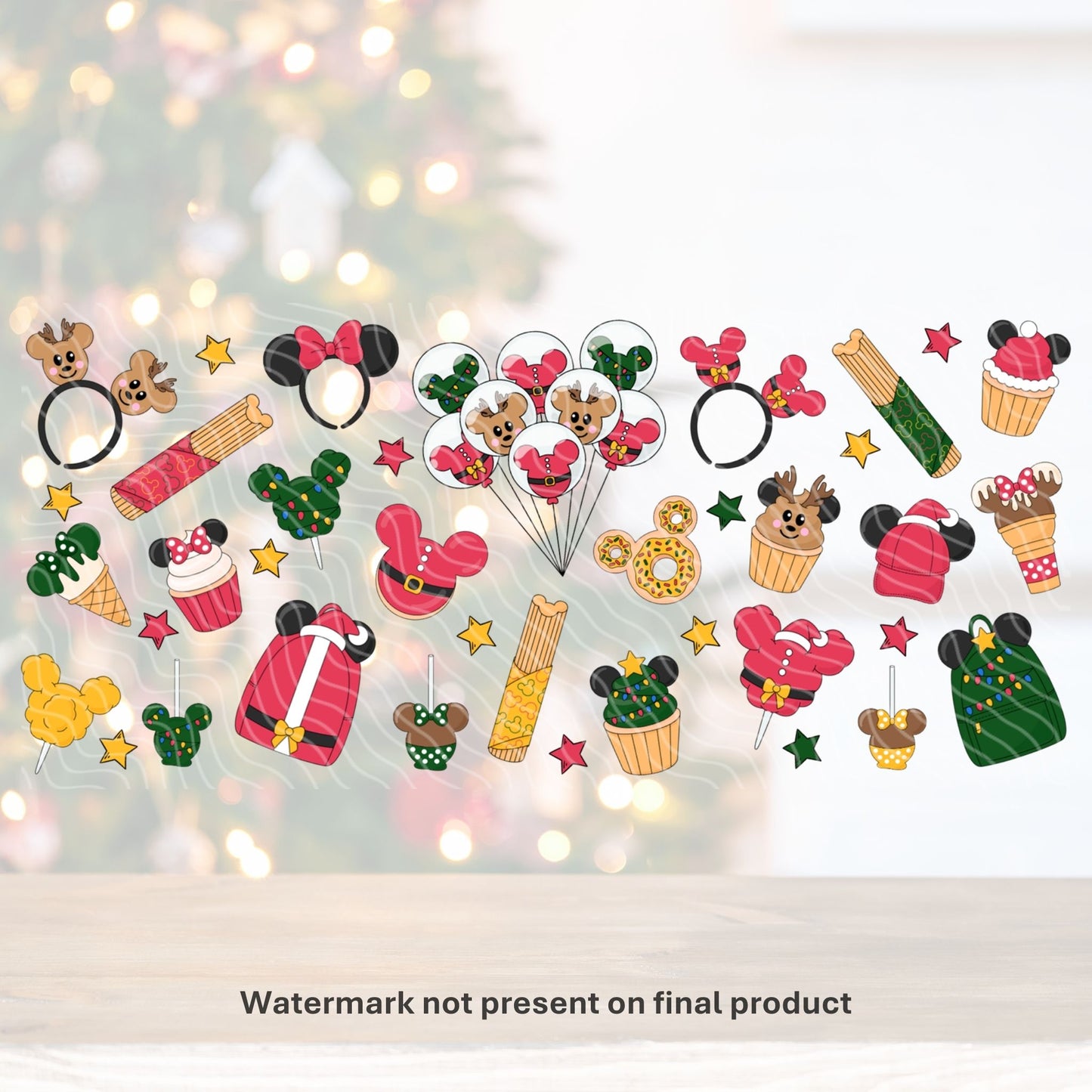 Christmas Snacks | Can UV DTF Wrap