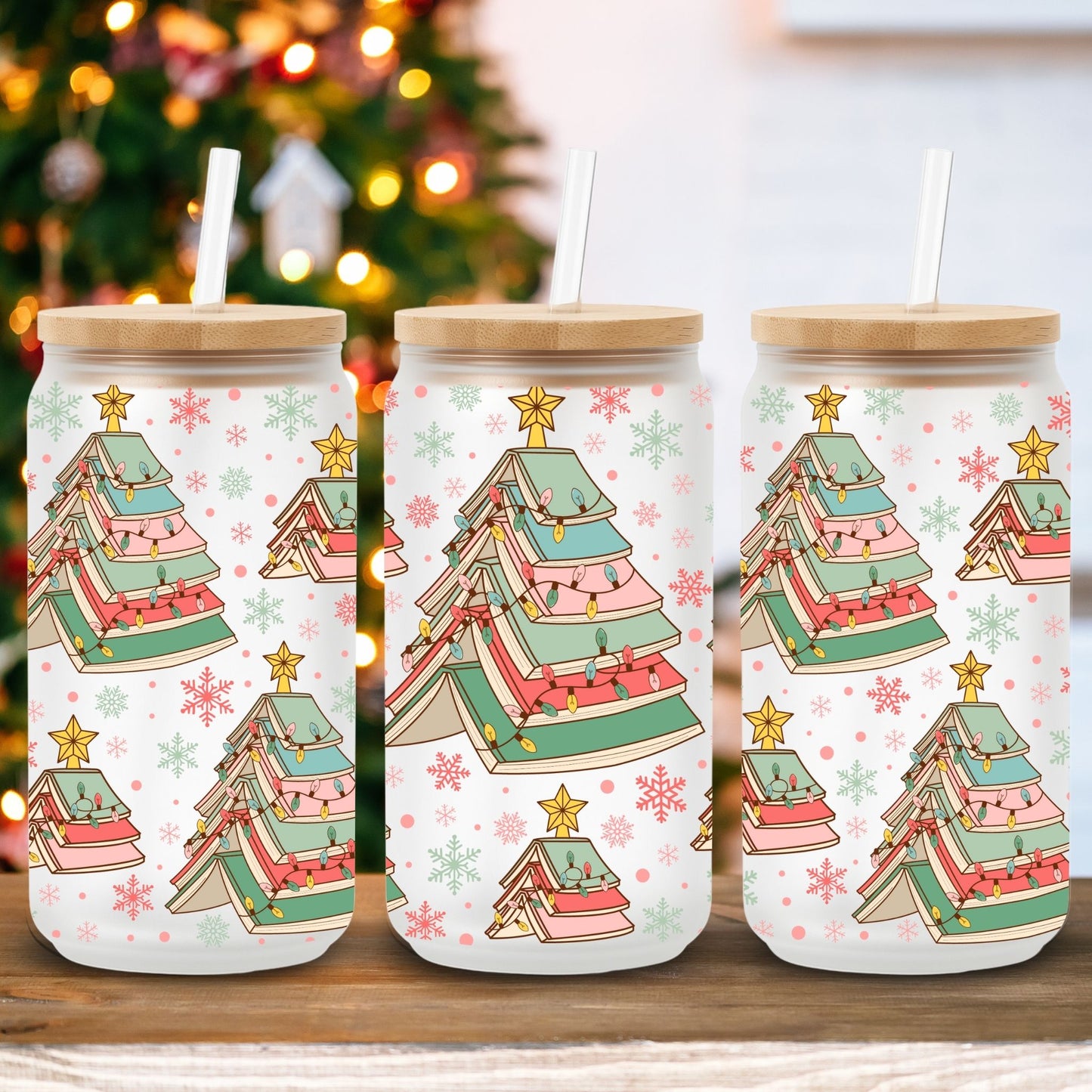Bookmas Tree | UV DTF Wrap