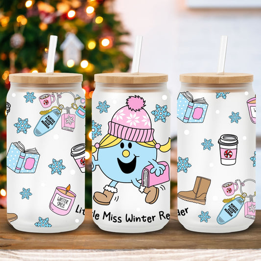 Little Miss Winter Reader | UV DTF Wrap
