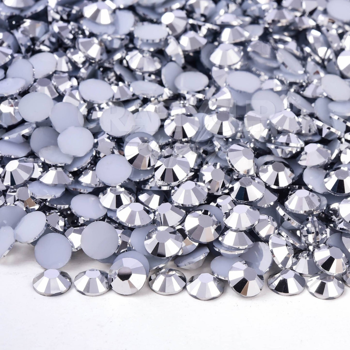 silver flatback rhinestones