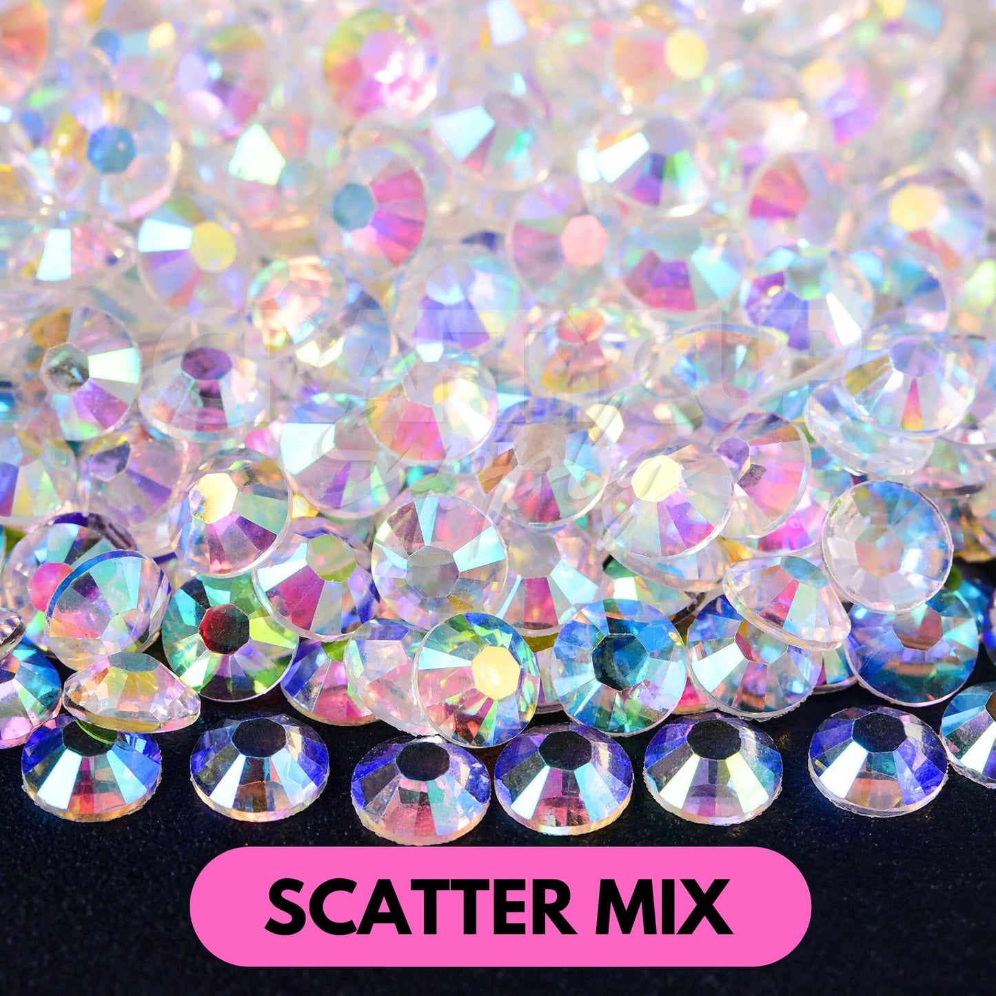 clear ab flatback rhinestones