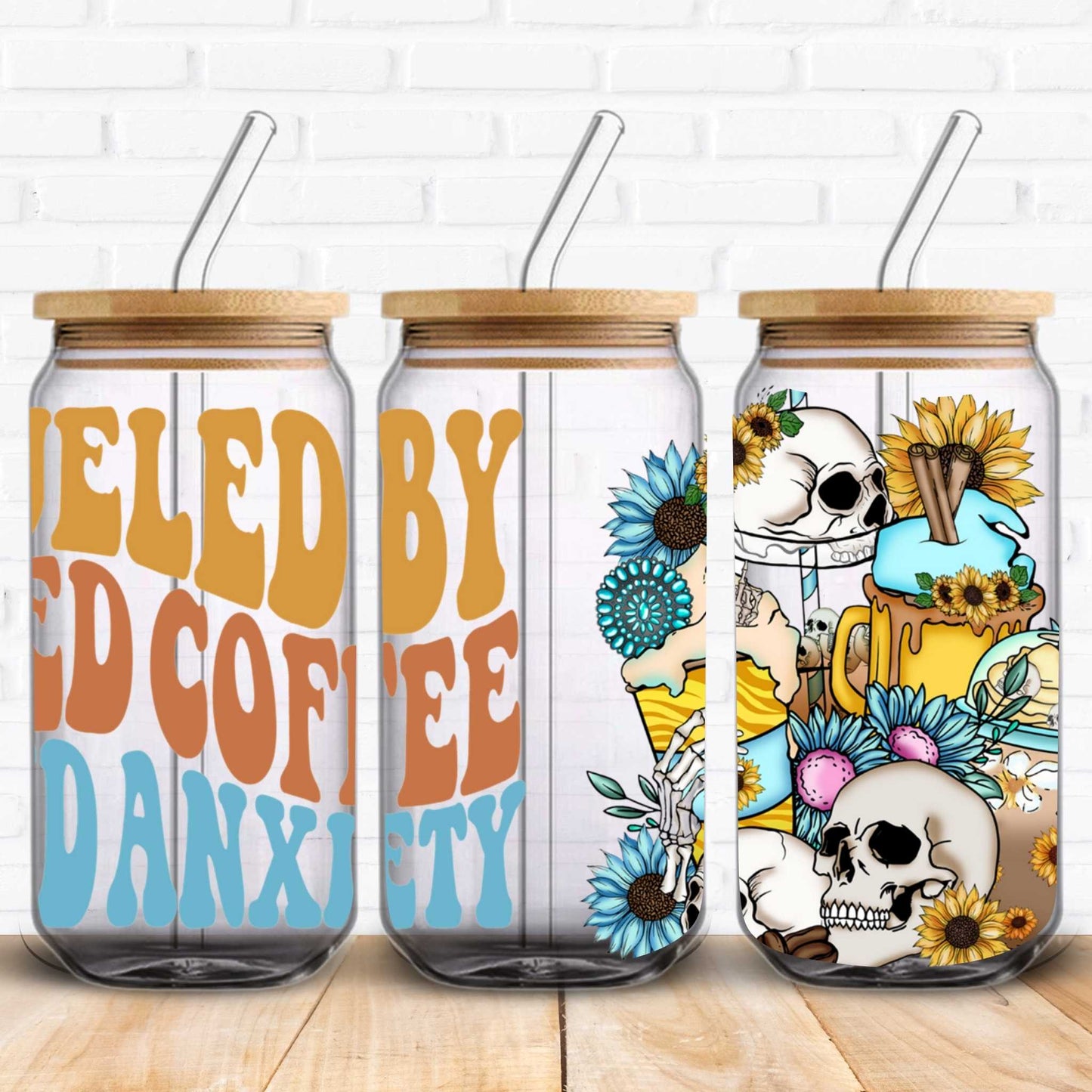 Iced Coffee & Anxiety | UV DTF Wrap