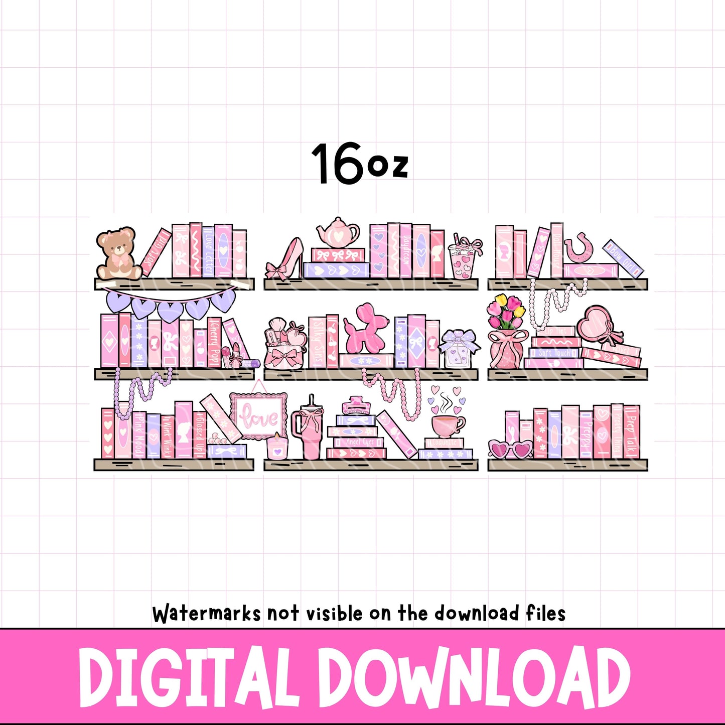 Coquette Bookshelf | Digital Download