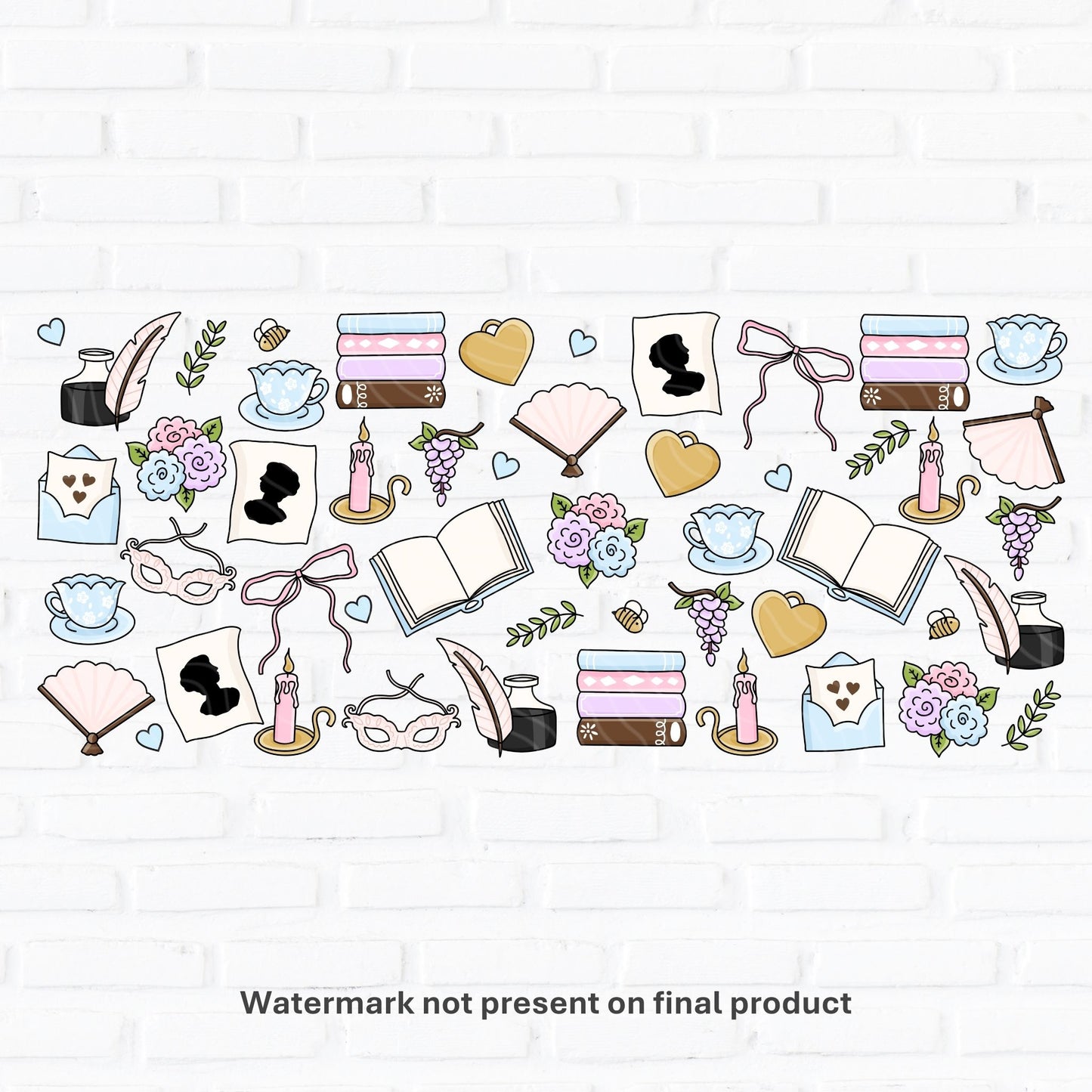 Regency Bookish | UV DTF Wrap