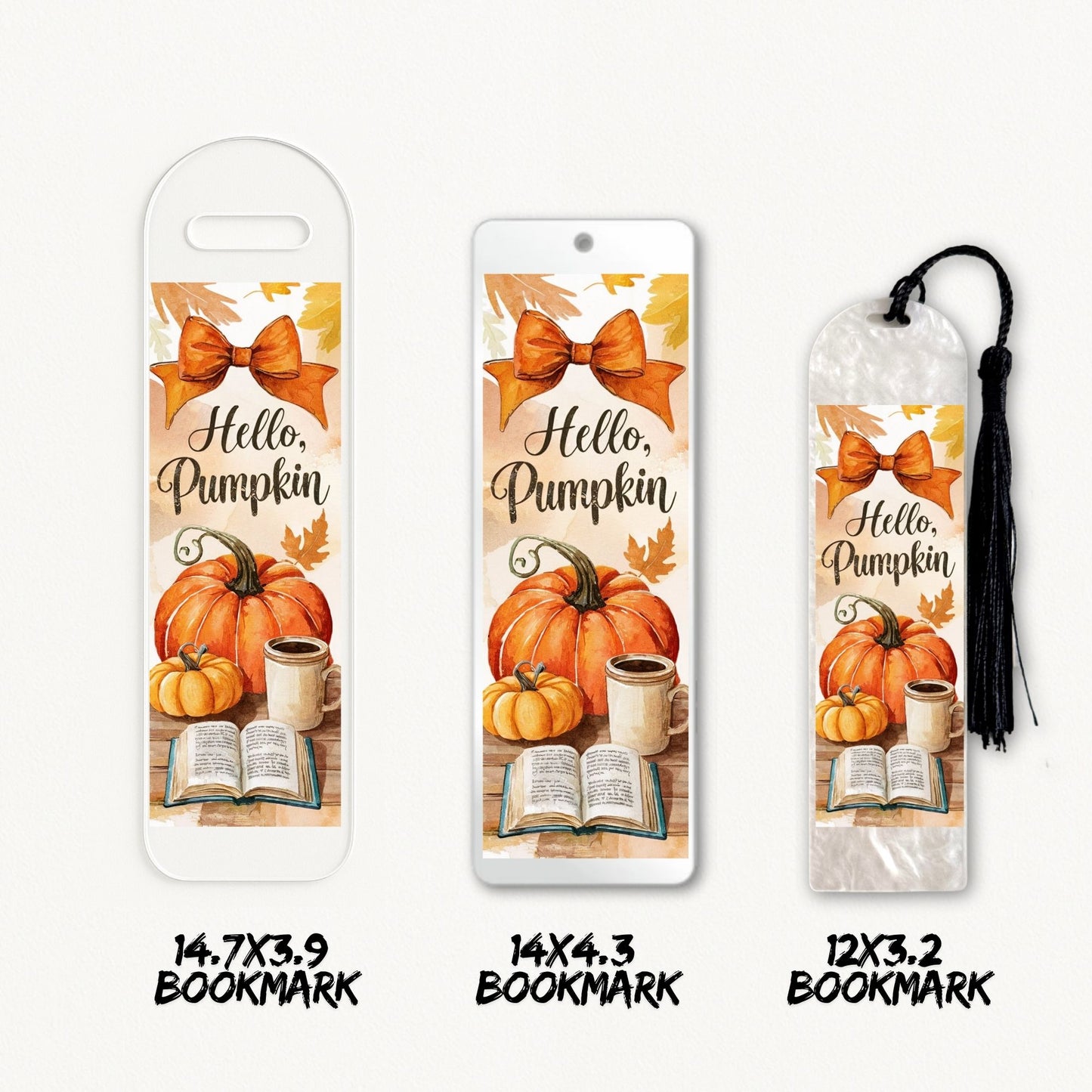 Hello Pumpkin | Bookmark UV DTF