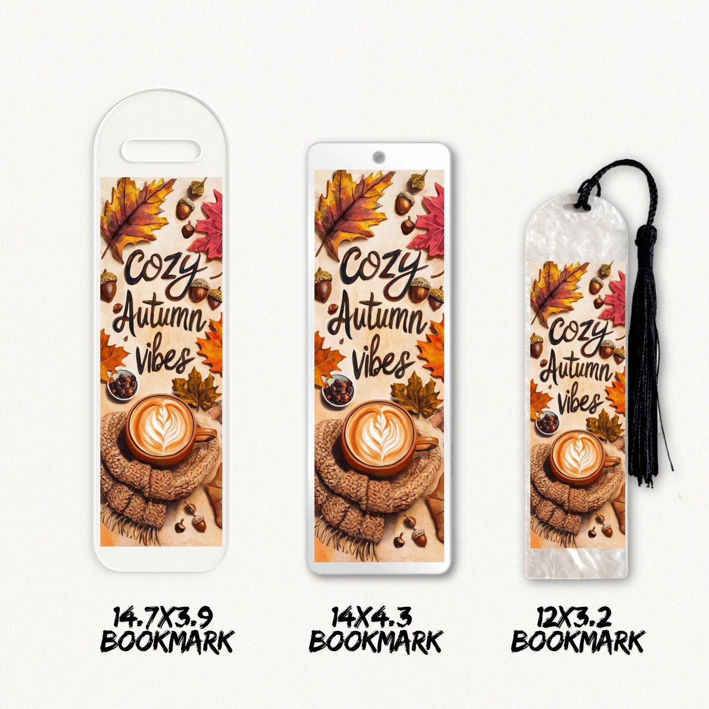 Cozy Autumn Vibes | Bookmark UV DTF