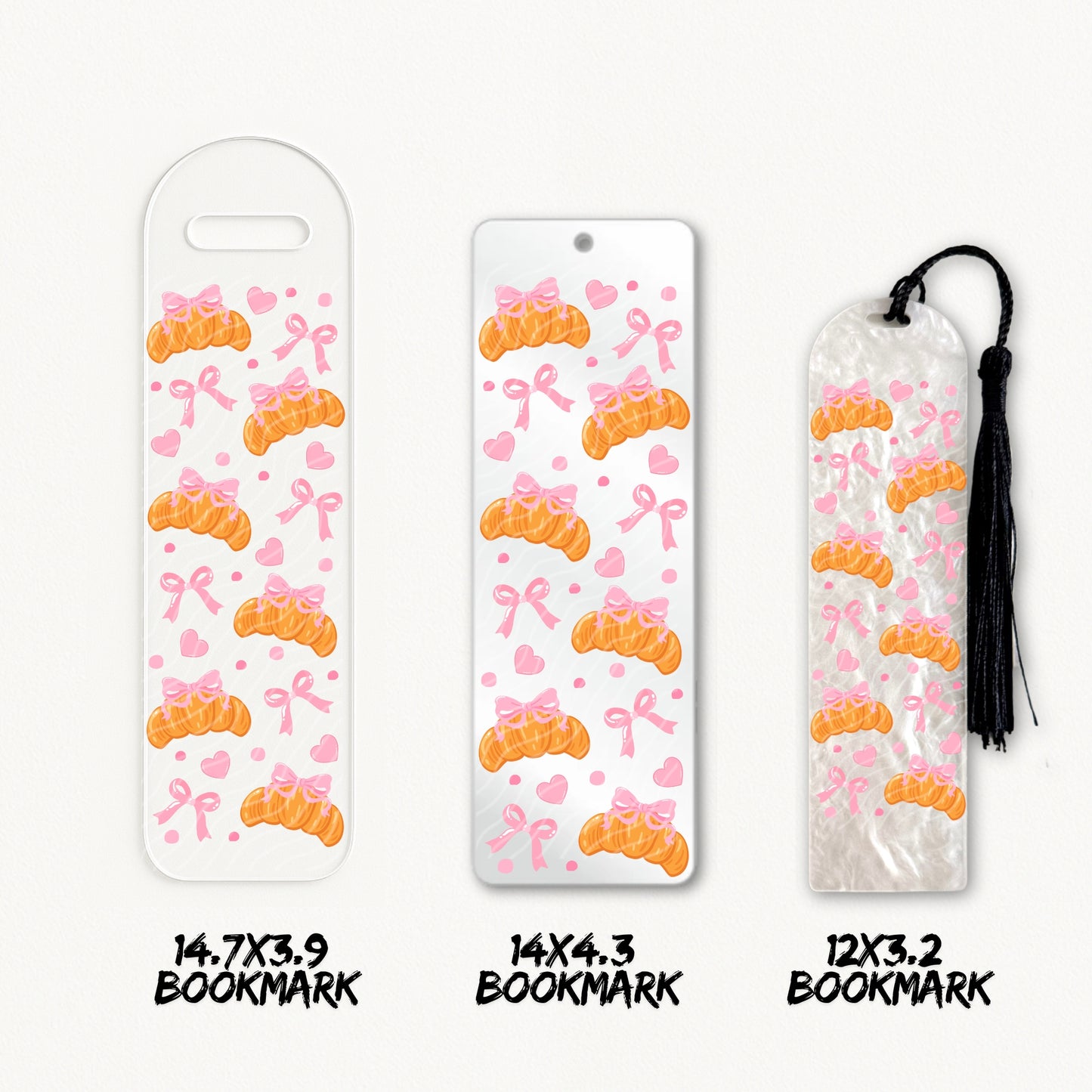 Croissant Girl | Bookmark UV DTF
