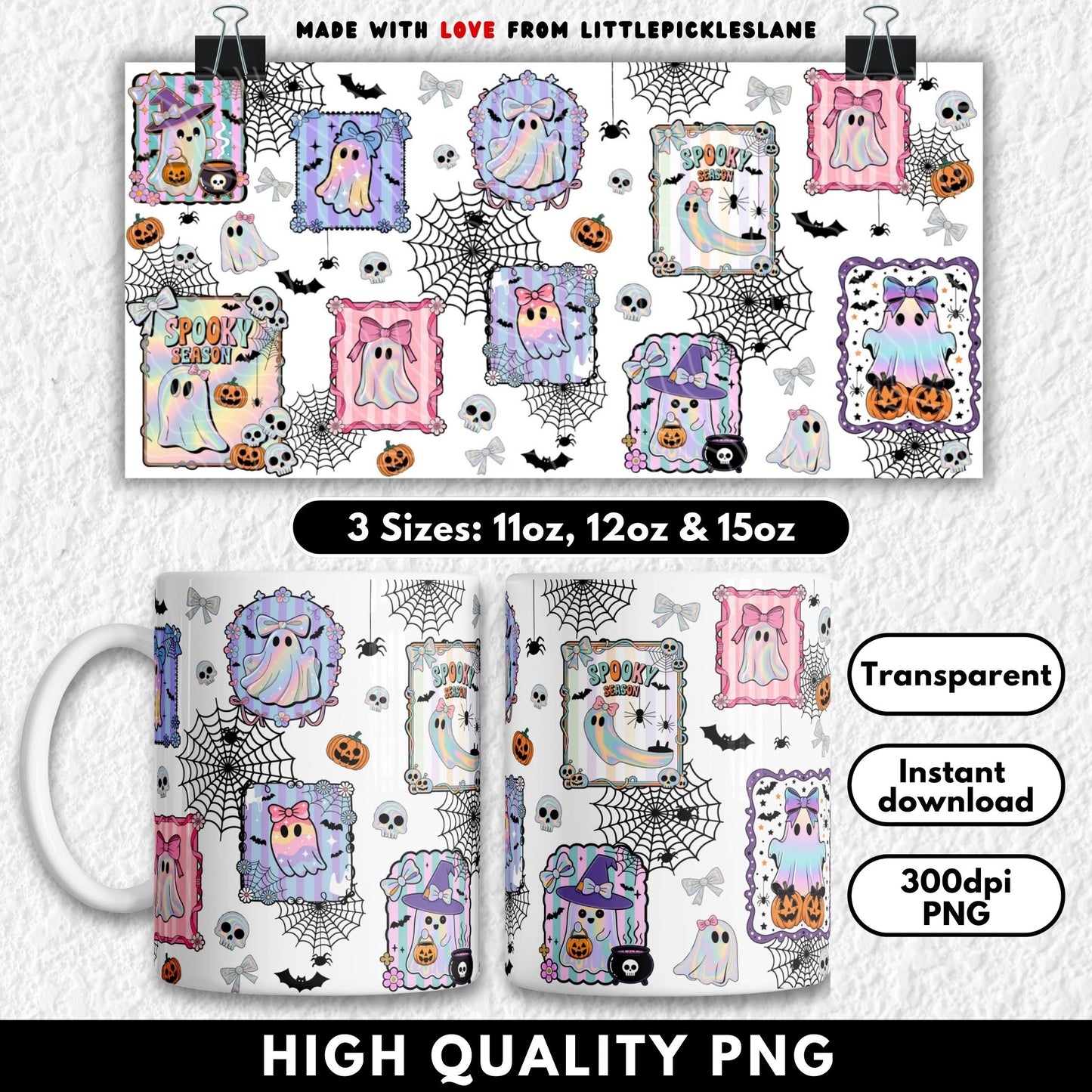 Iridescent Ghost Frames | Digital Download