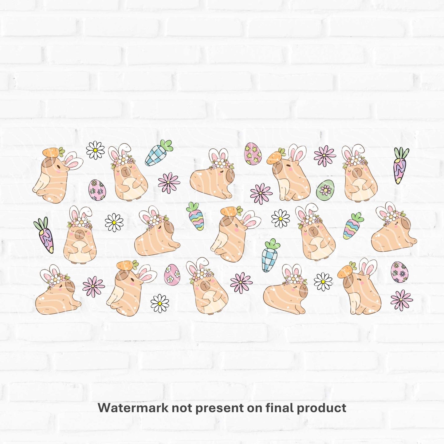 capybara uv dtf prints for cups and tumblers