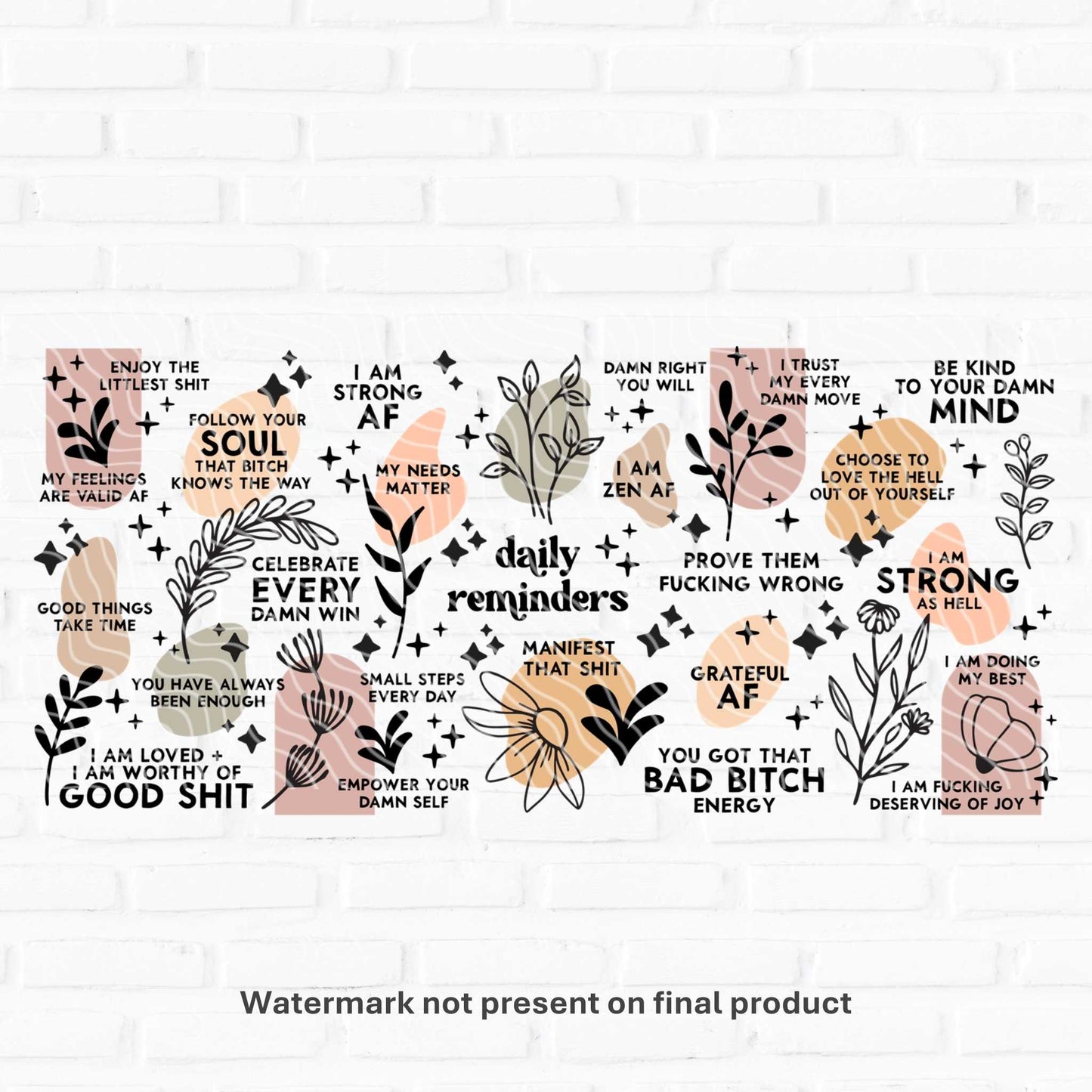 affirmations dtf wraps
