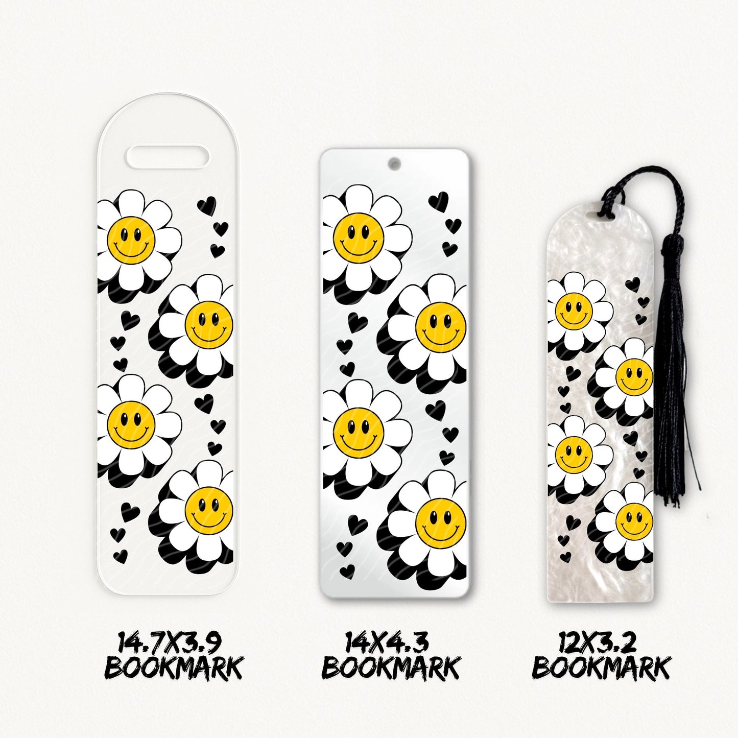 Retro Daisy | Bookmark UV DTF