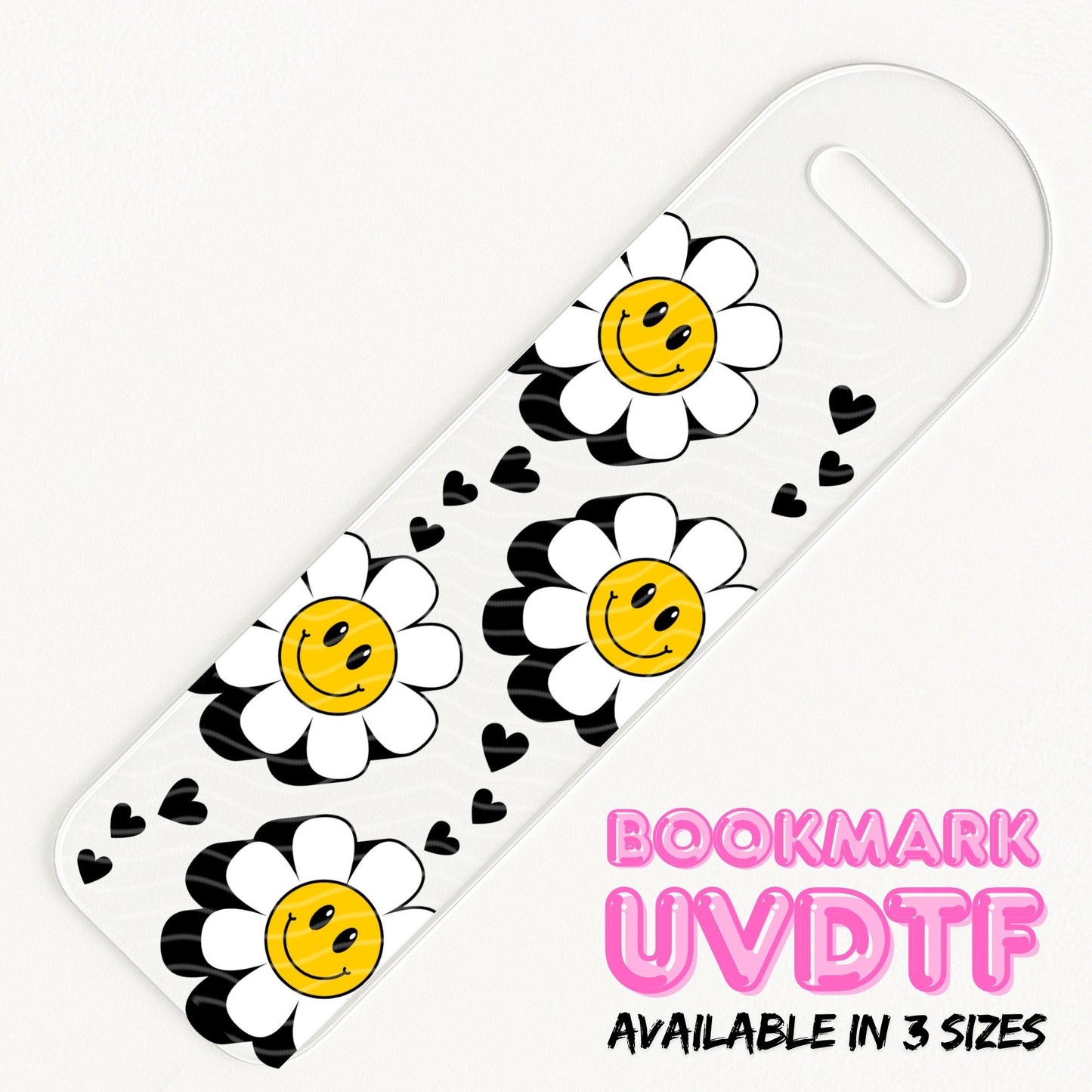 Retro Daisy | Bookmark UV DTF
