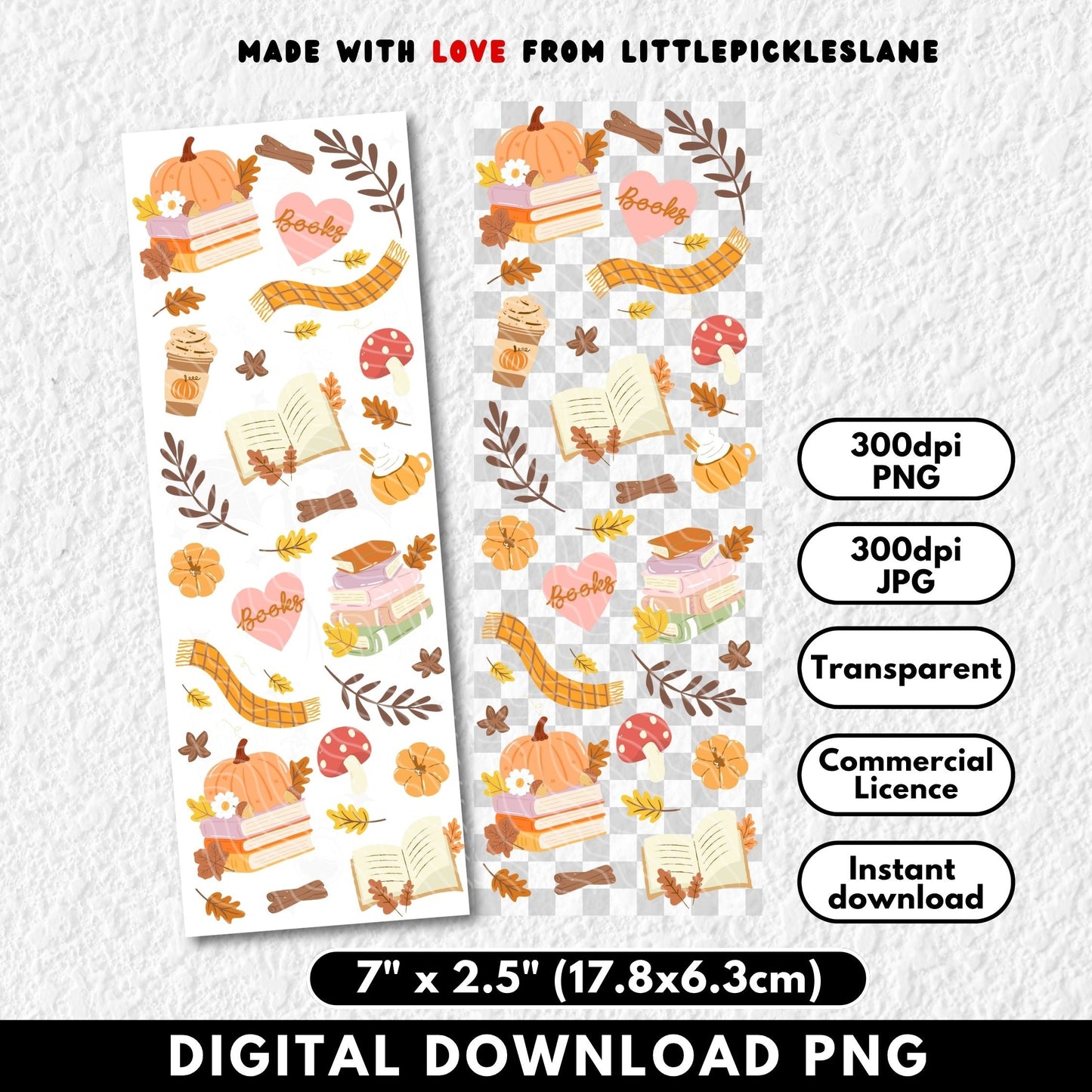 Autumn Reader | Bookmark Digital Download