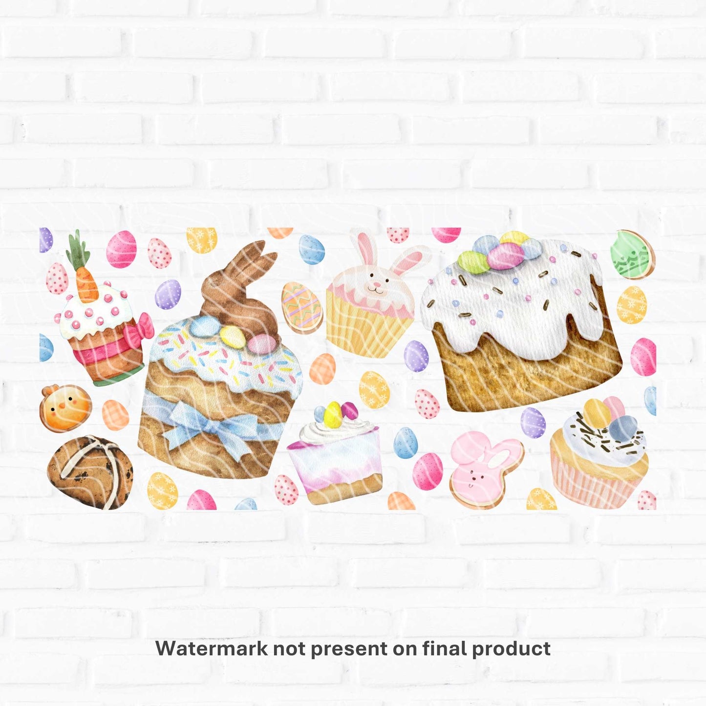 easter baking uv dtf wraps for easter tumblers