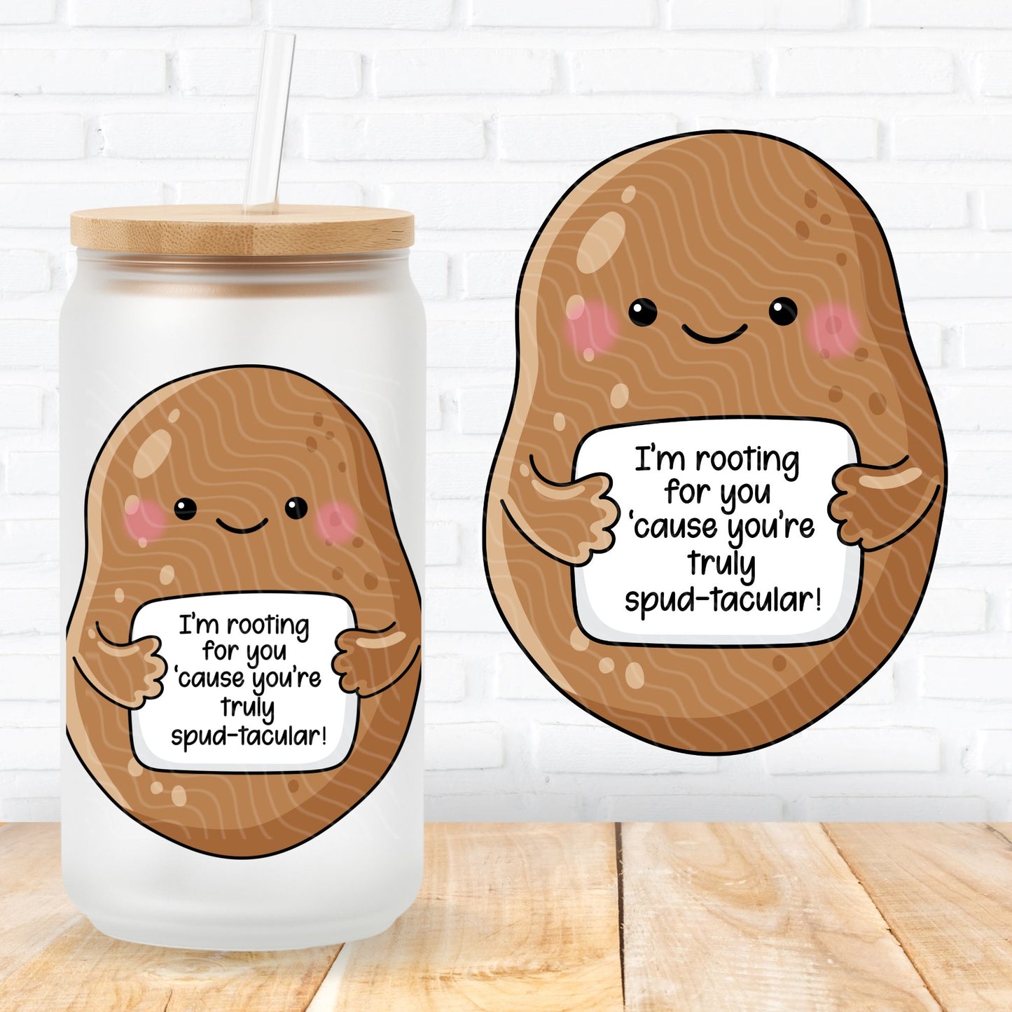 Emotional Support Potato | UV DTF Decal