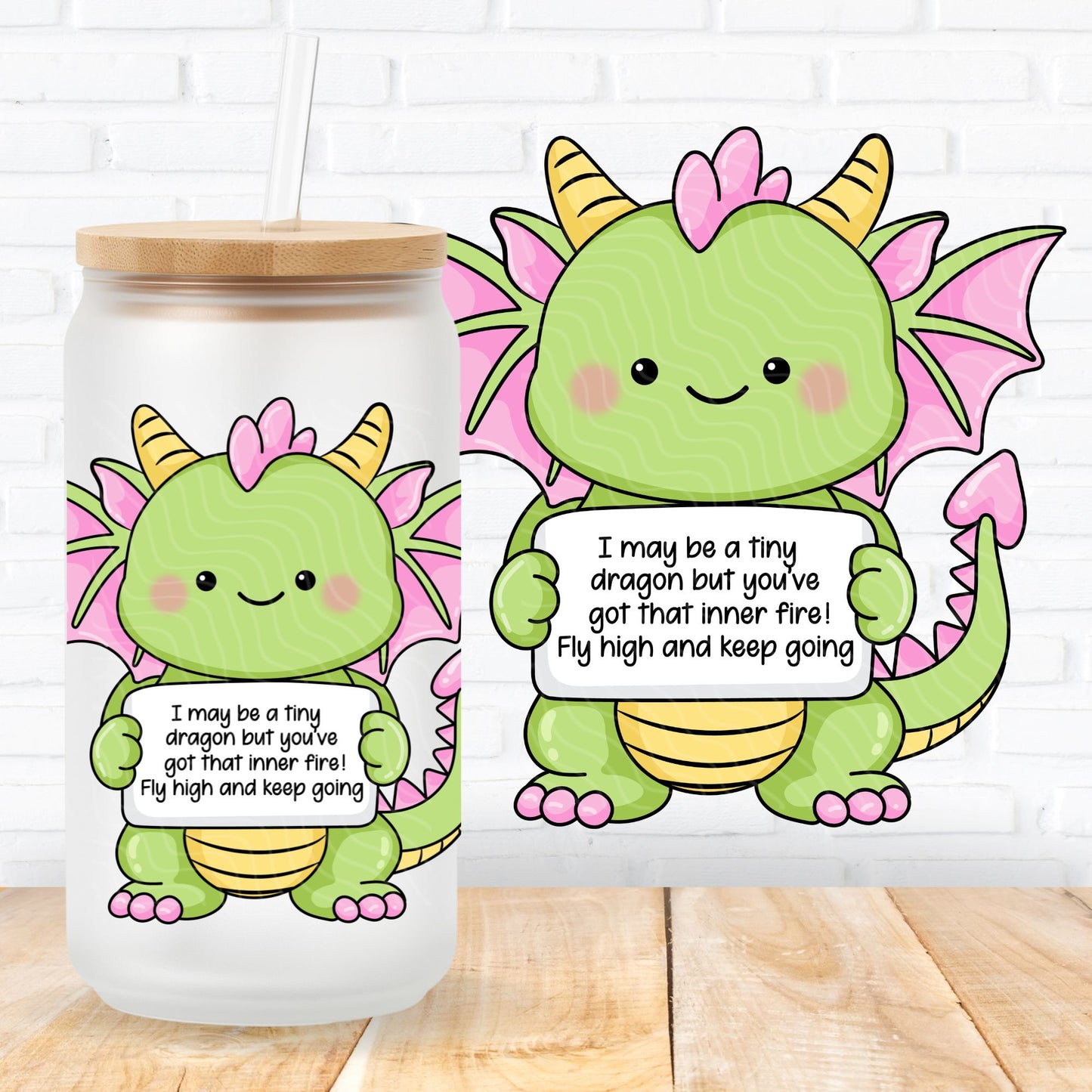 Emotional Support Dragon | UV DTF Decal