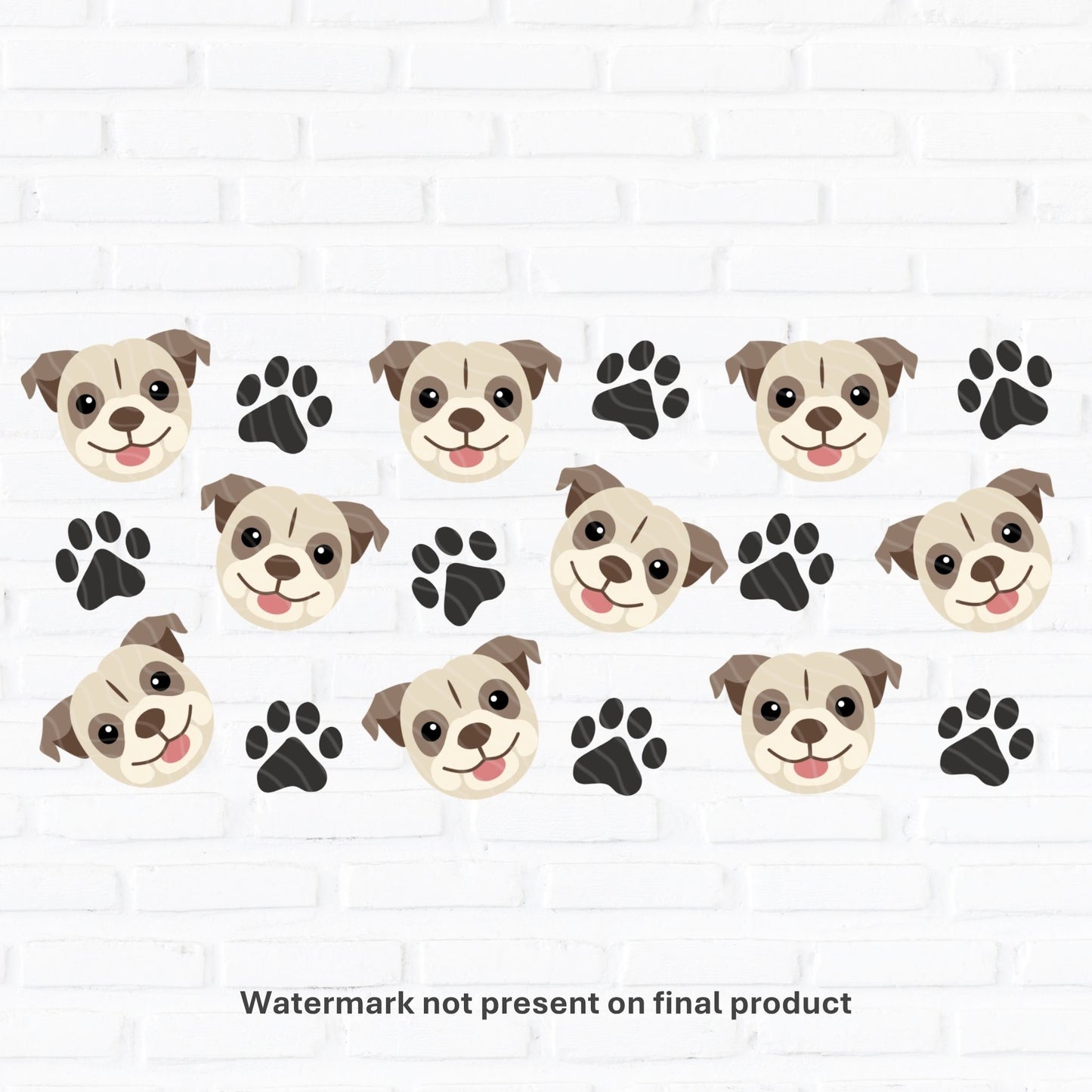 english bull dog uvdtf can wrap for dog lovers on libbey glass cans