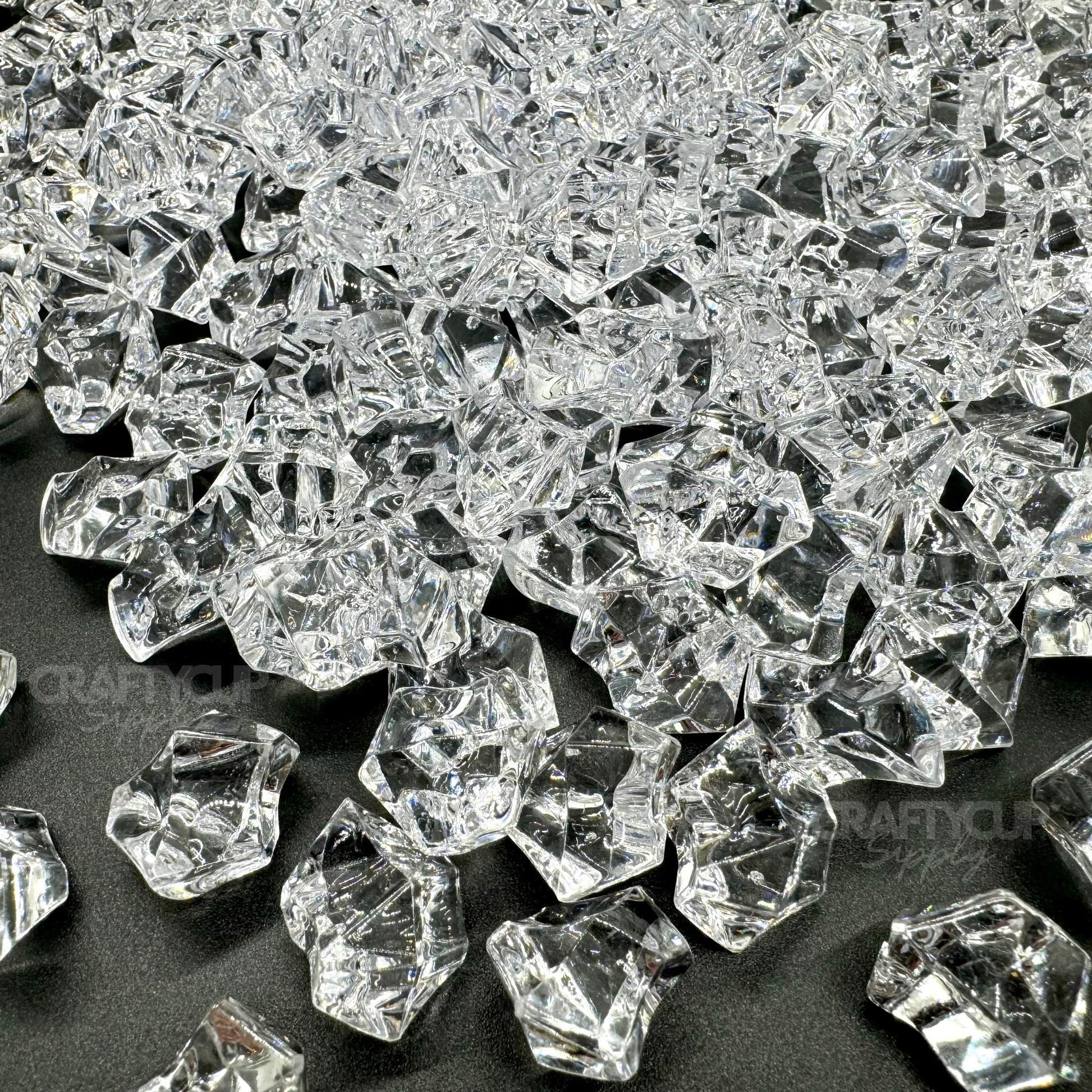 large acrylic fake faux ice cubes