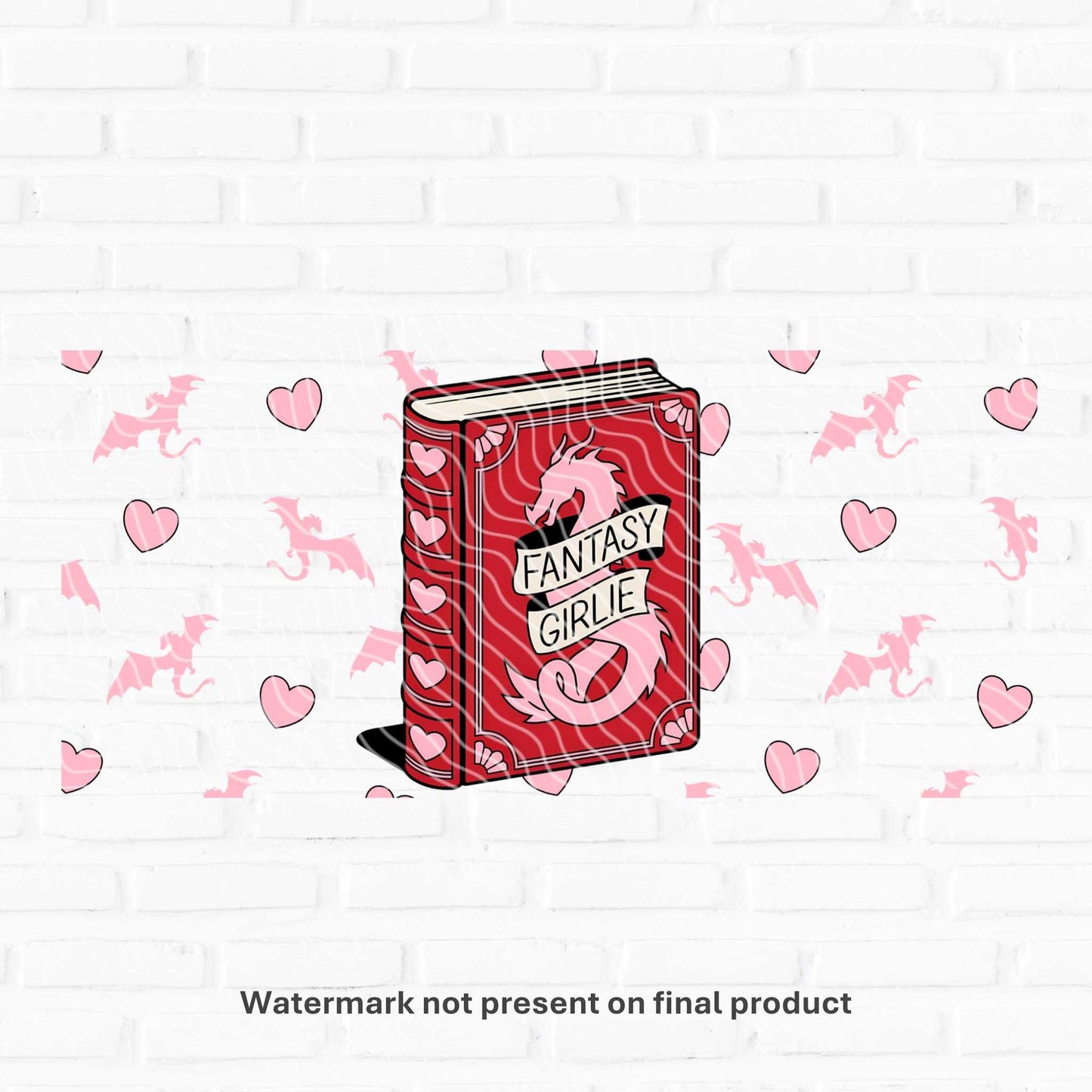 fantasy book lover uv dtf prints for tumbler cups