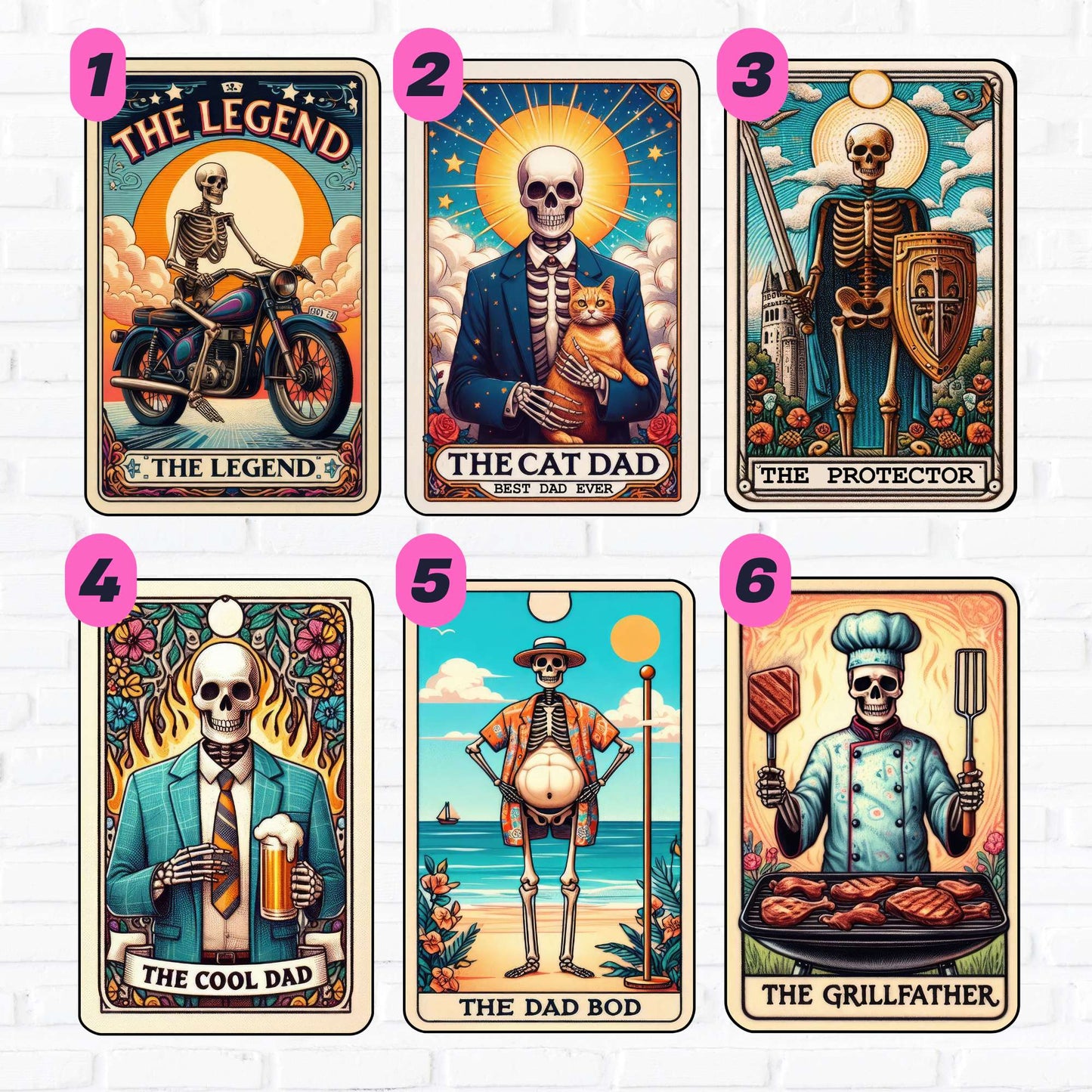 Fathers Day Tarot - Vol 1 | UV DTF Decal