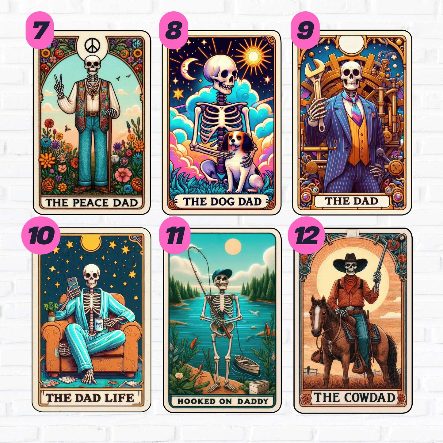 Fathers Day Tarot - Vol 1 | UV DTF Decal