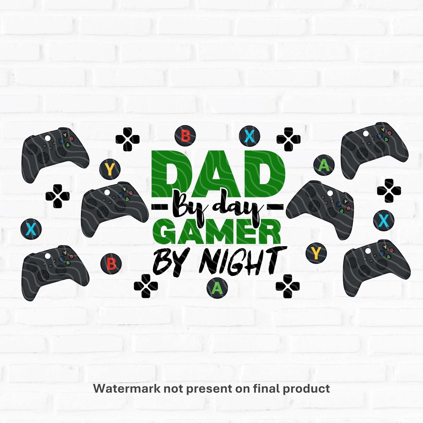 Dad By Day | UV DTF Wrap