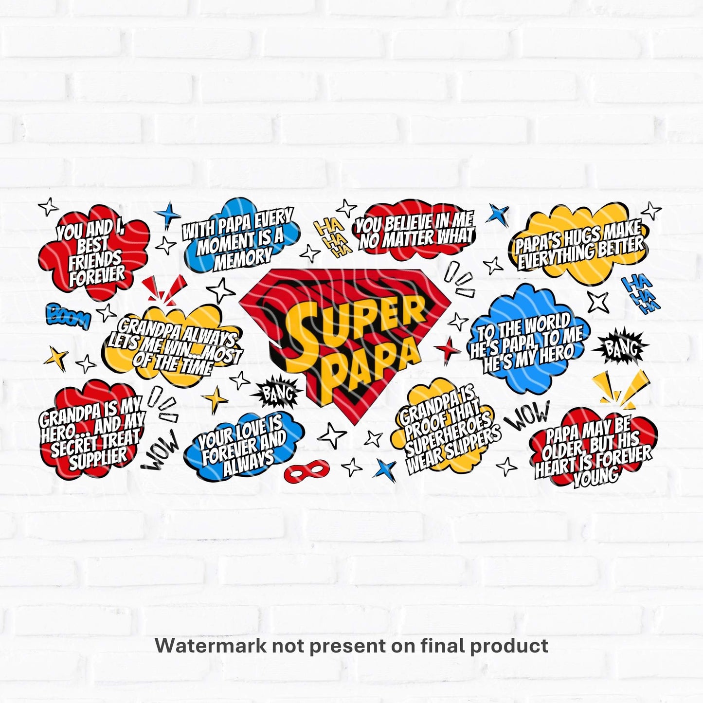 Super Papa | UV DTF Wrap