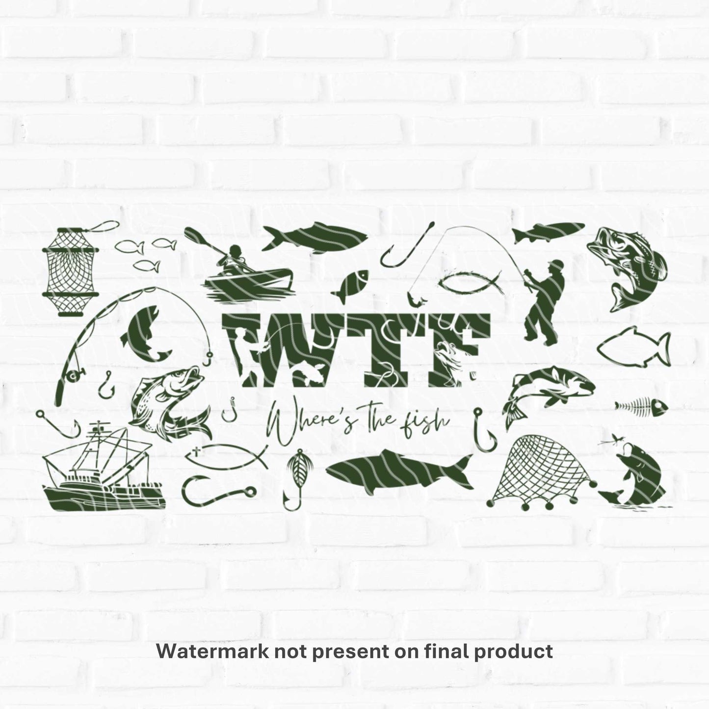 Where's The Fish? | UV DTF Wrap