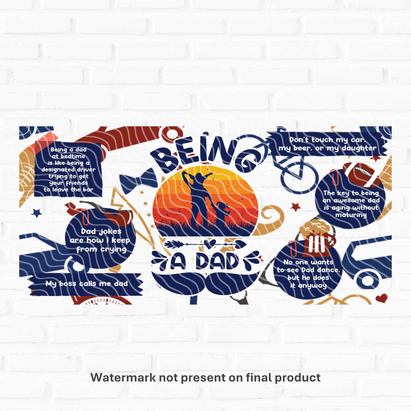 fathers day cup wraps